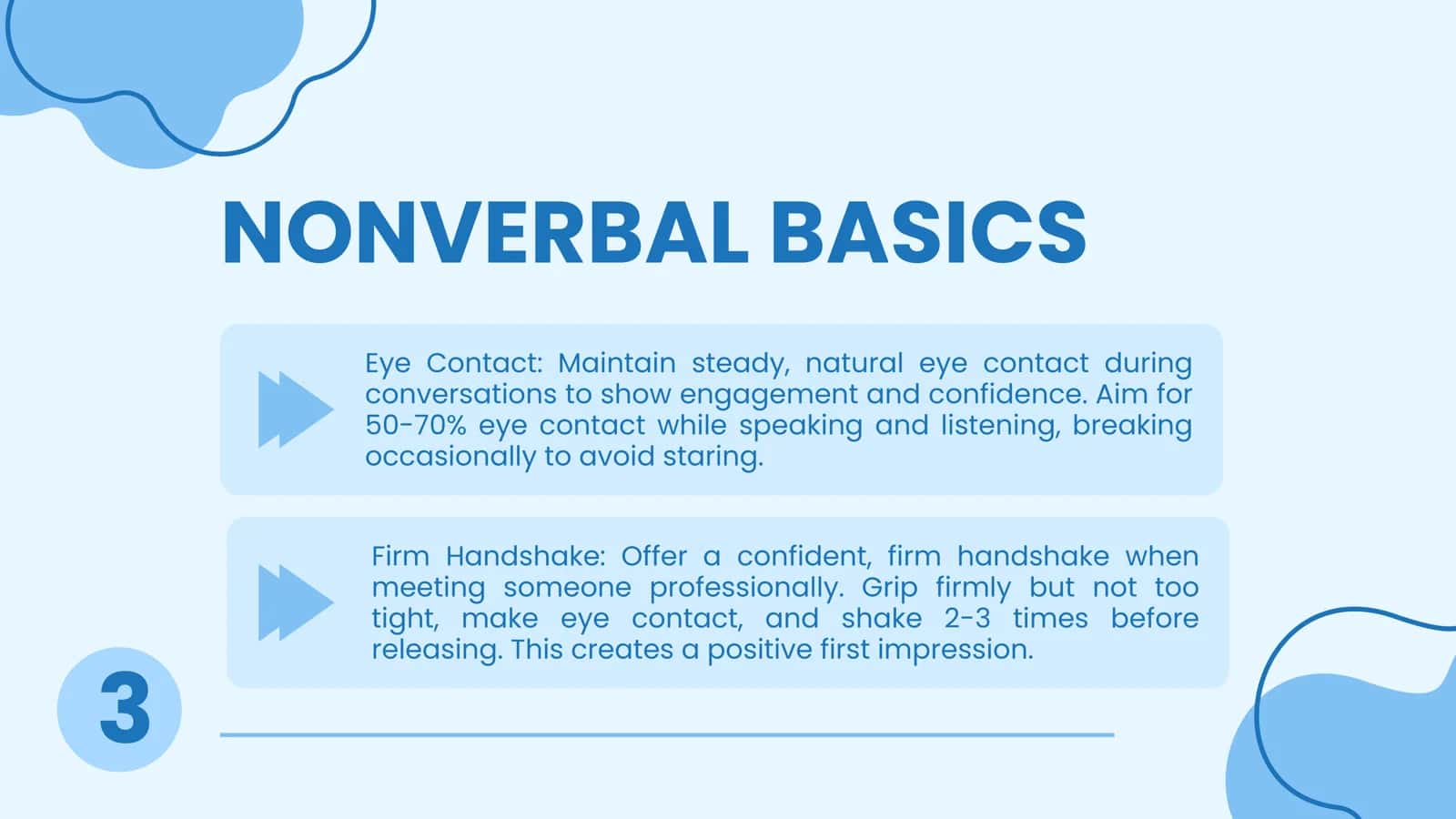 VERBAL & NONVERBAL ETIQUETTE 3