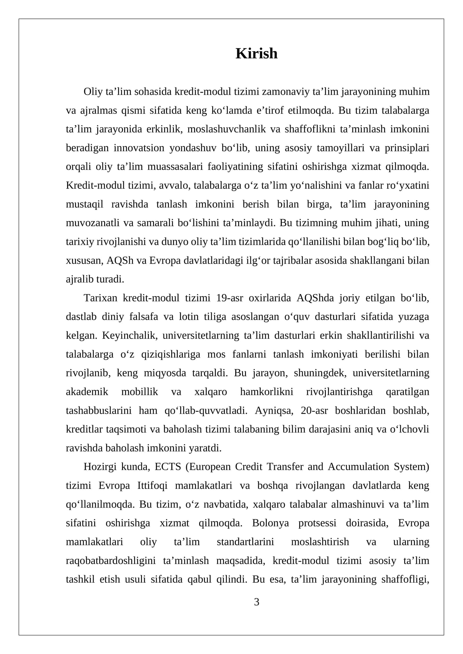 MUSTAQIL ISH 3