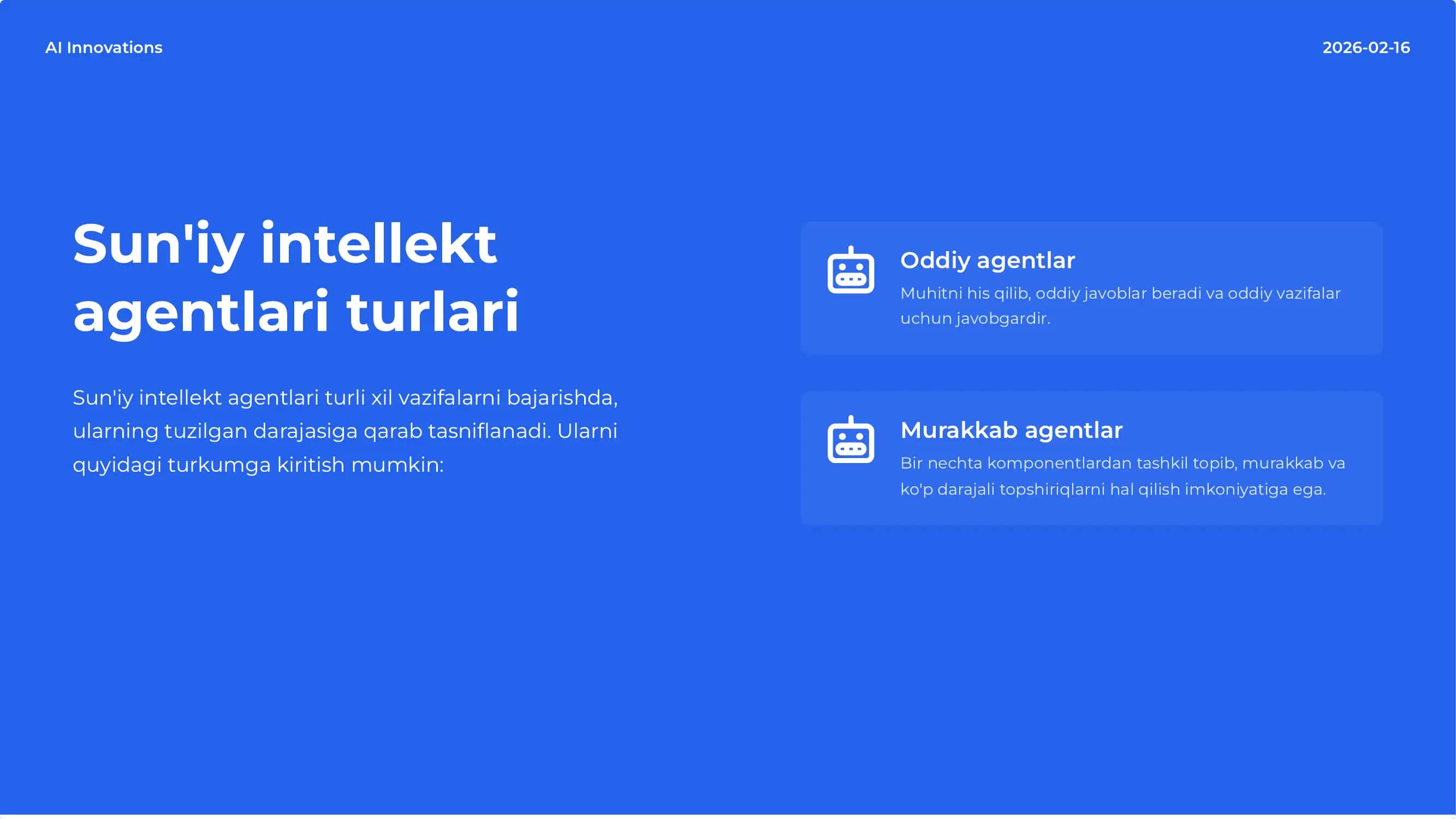 Sun'iy intellekt agentlari haqida 3