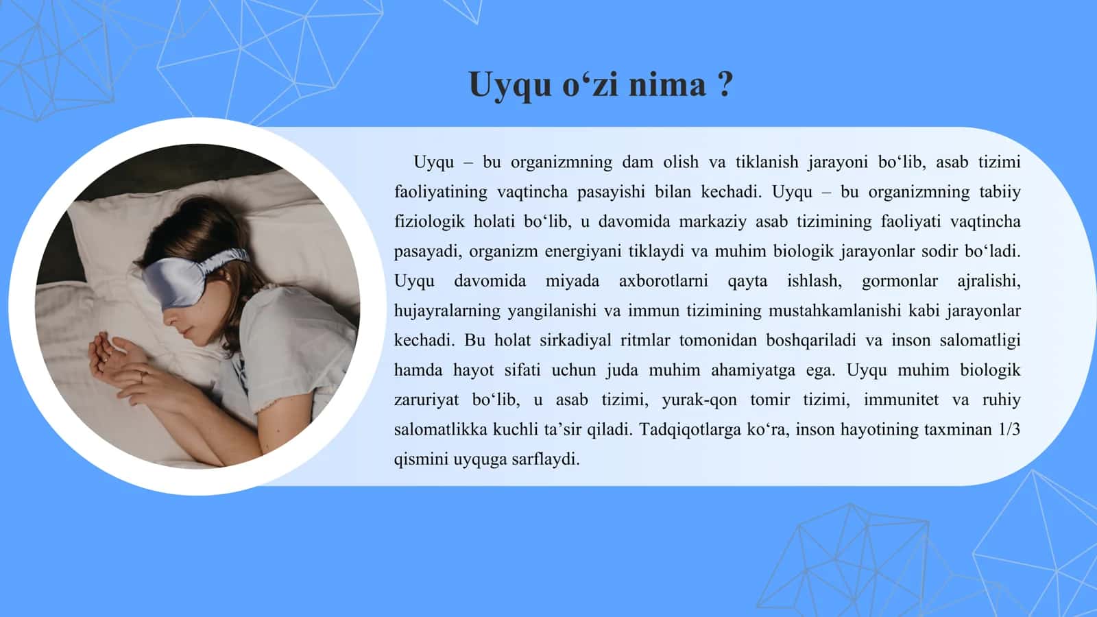 Uyqu buzilishlari 3