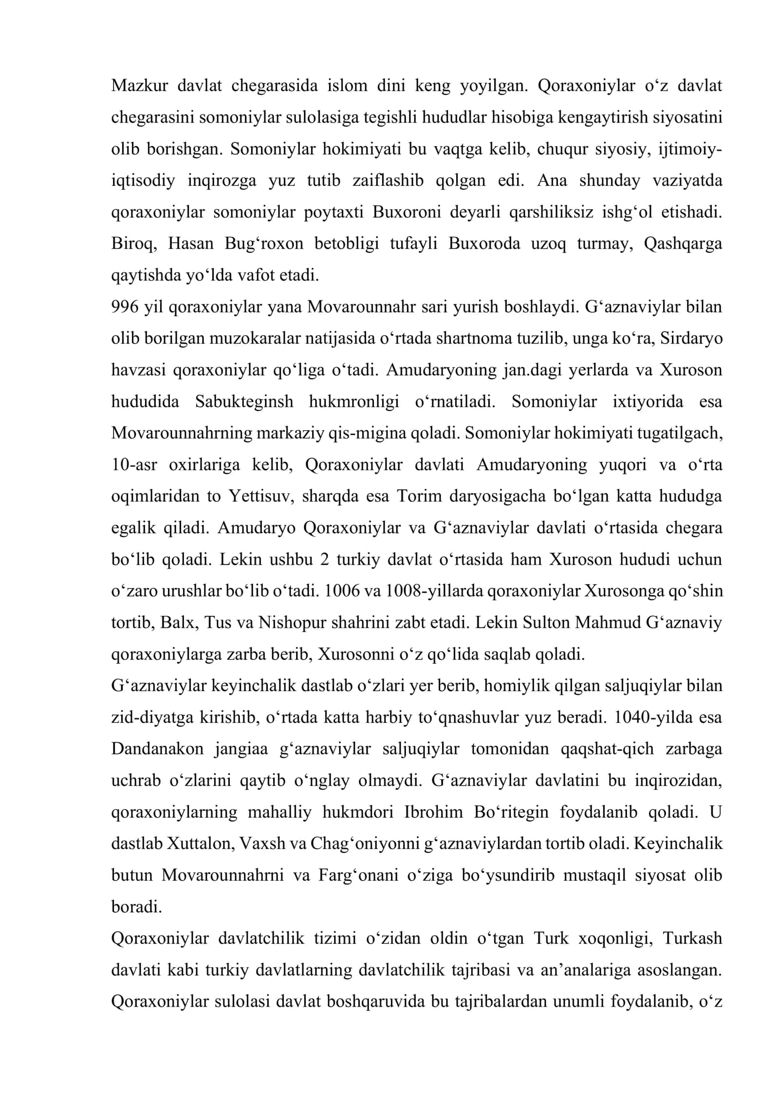 Qoraxoniylar davlatining ma’muriy tuzilishi, mansab va unvonlar, harbiy-ma’muriy islohatlar 3