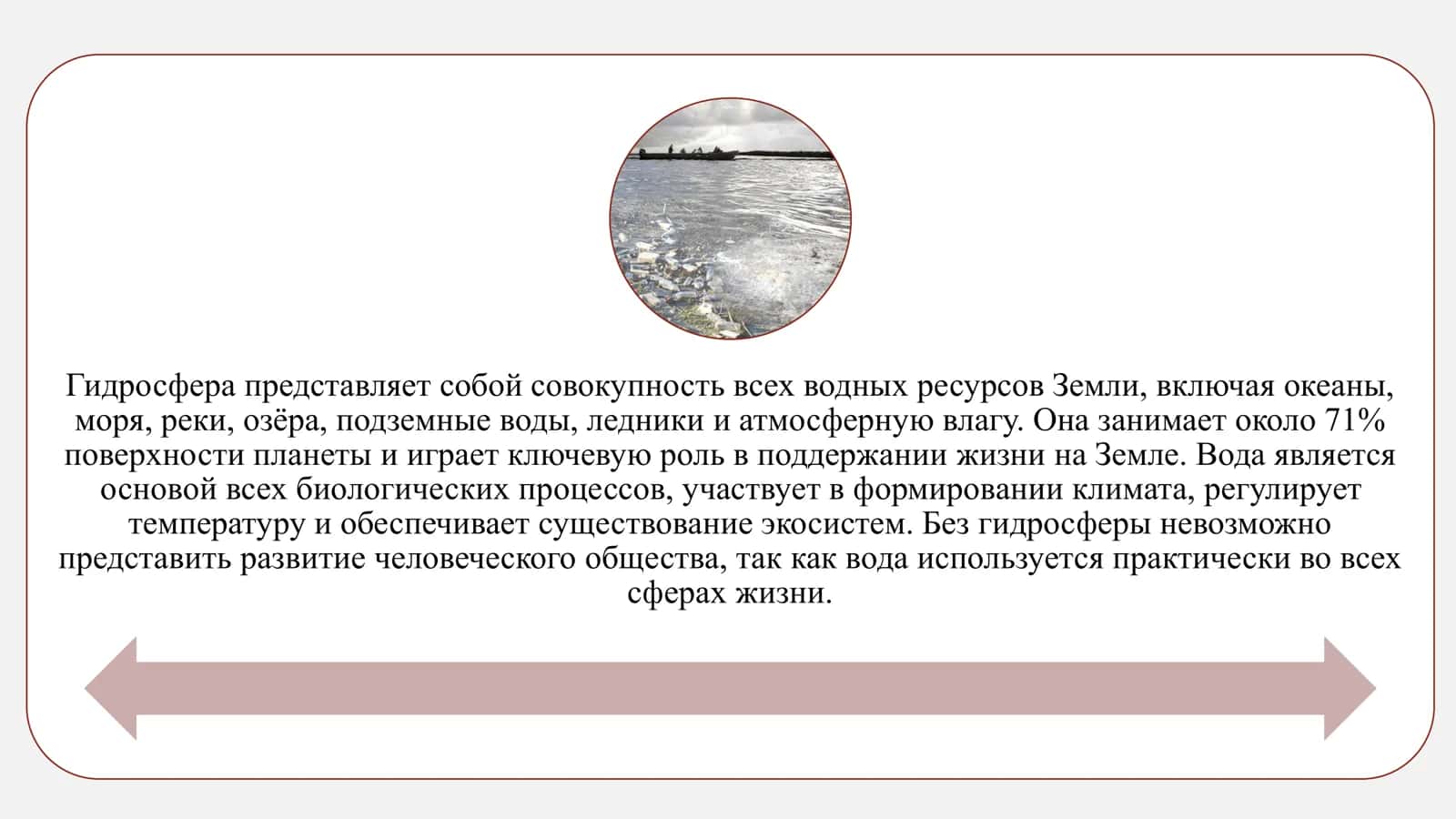 ГИДРОСФЕРА. ПРОБЛЕМЫ ВОДОПОЛЬЗОВАНИЯ 3