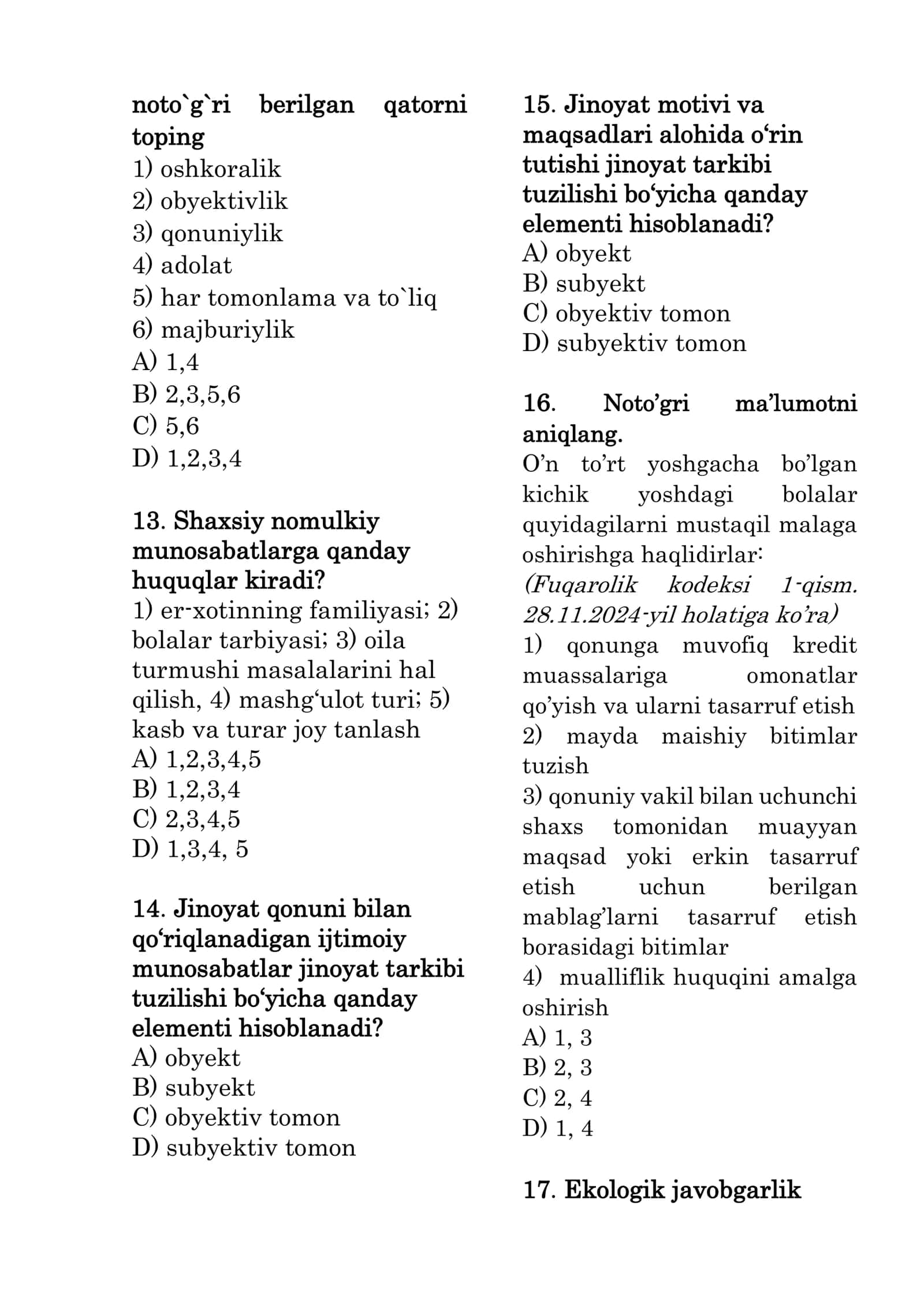 BMBA Ismailov Islom test 3