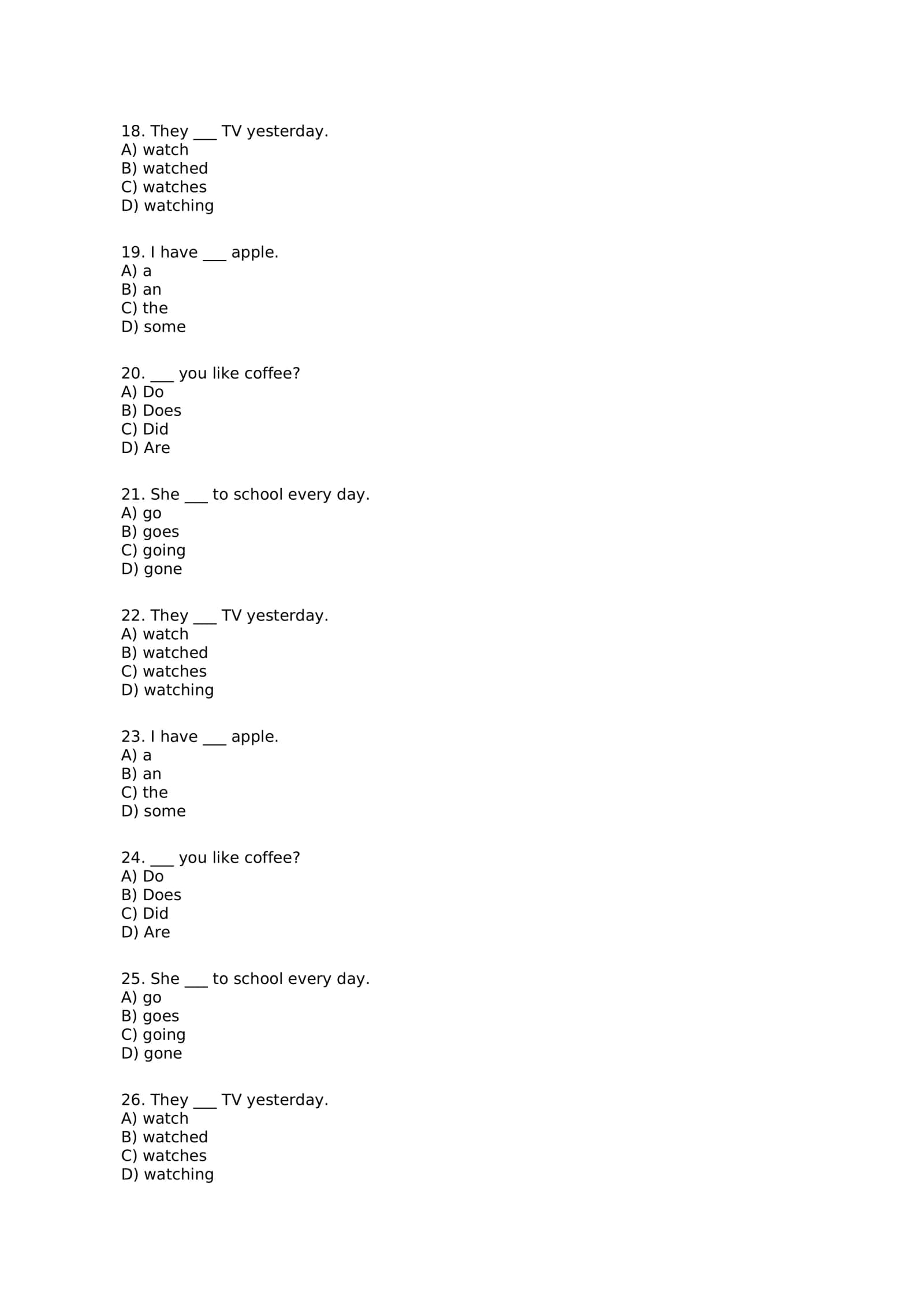 A2 Elementary 100 talik test 3