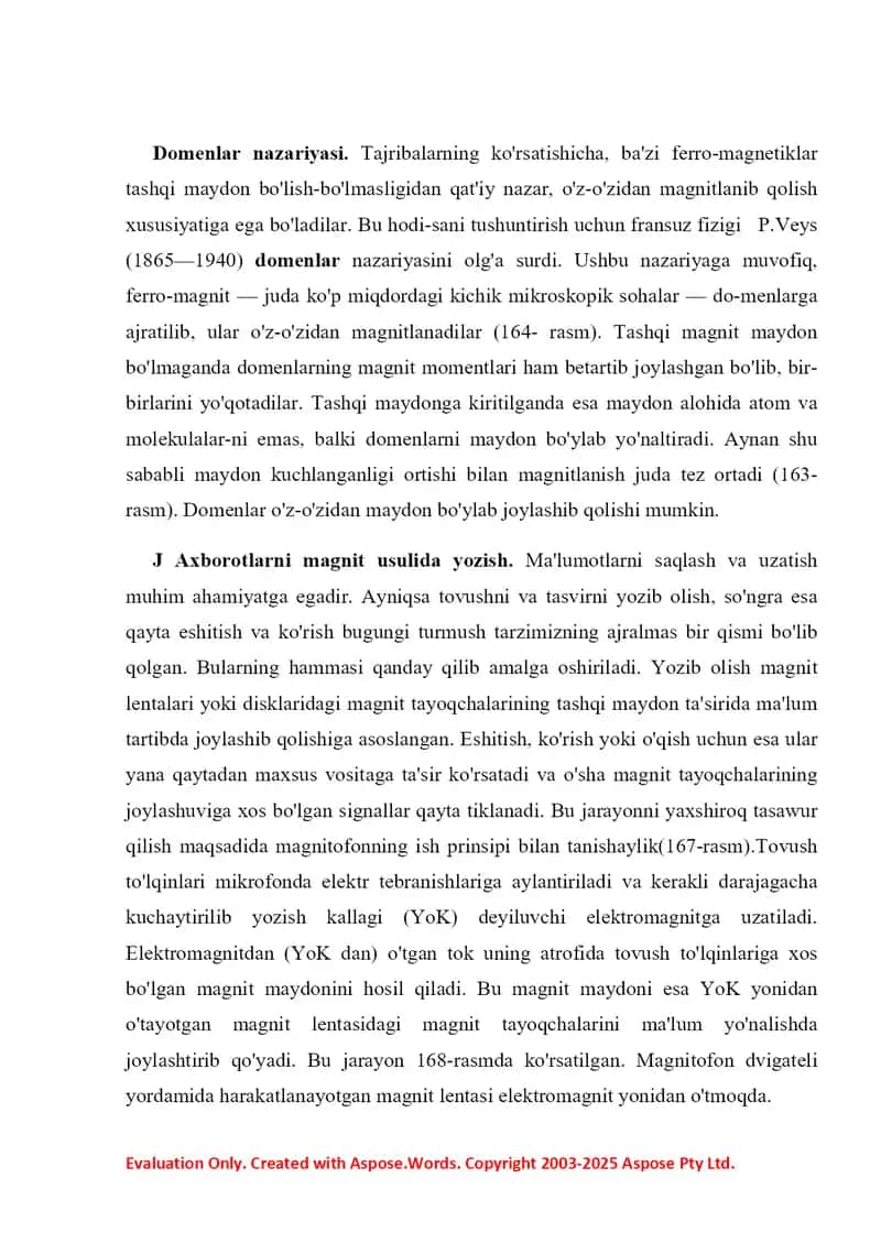 QATTIQ JISMLARNING MAGNIT XOSSALARI 3