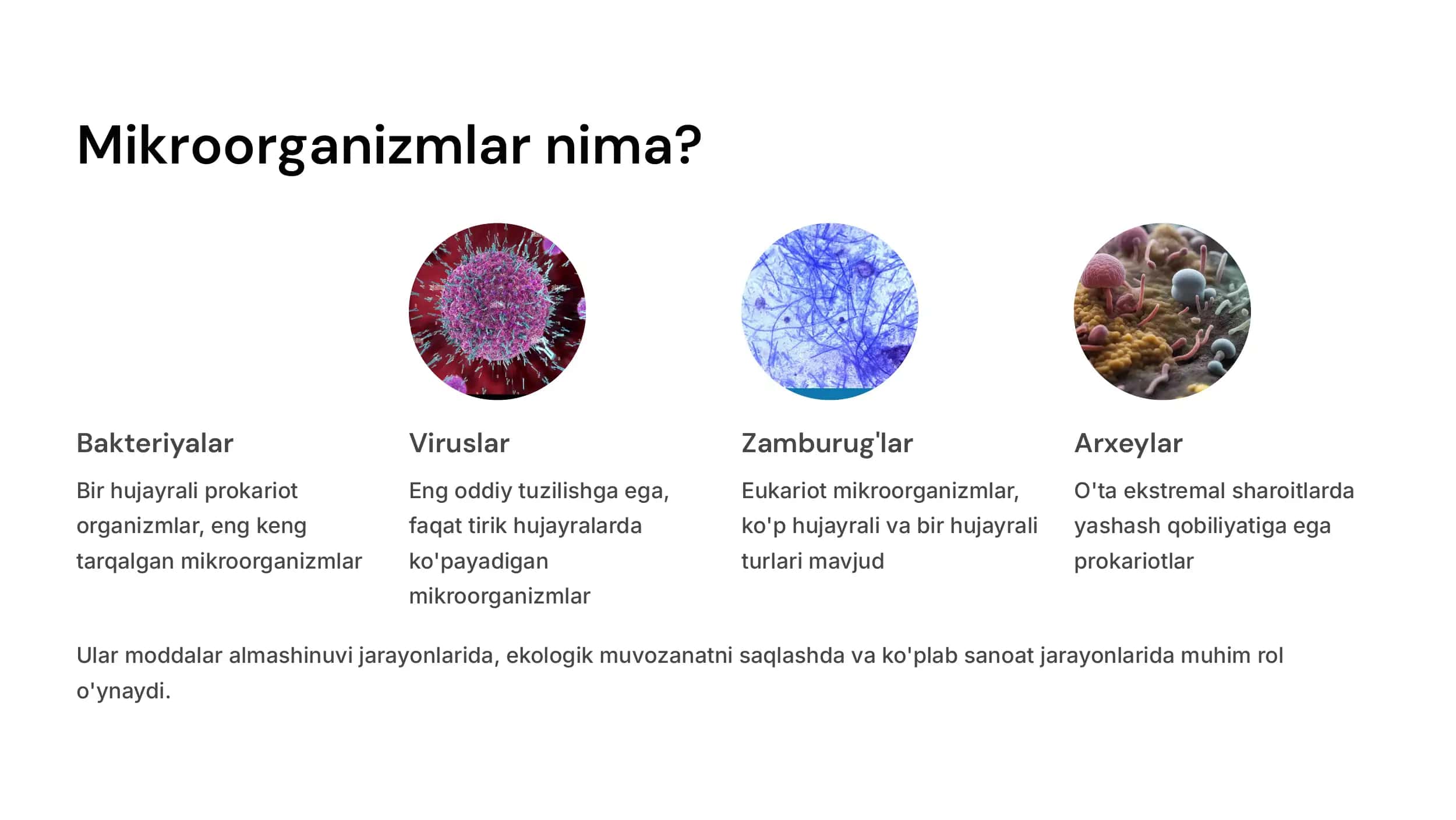 Mikroorganizmlariga  ta'sir qiluvchi omillar.Fizik, kimyoviy,  biologik. Atrof  muhitda mikroblarni  yoʻq qilish usullari.  Antibiotiklar.  Antibakterial  kimyoterapiya. Antimikrob ta'sir  spektri. 3