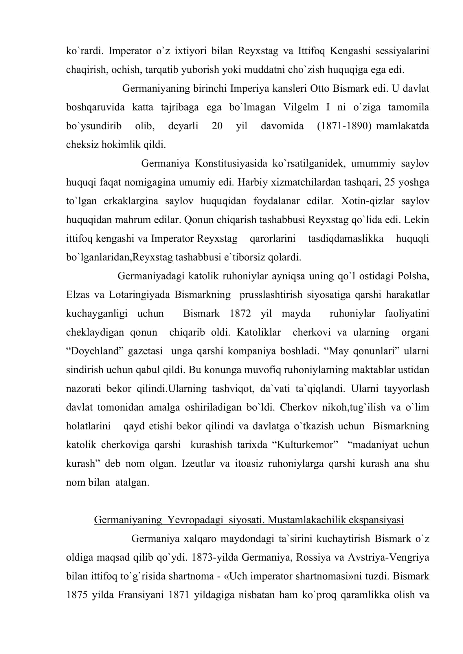 1871-1914 yillarda Germaniya 3