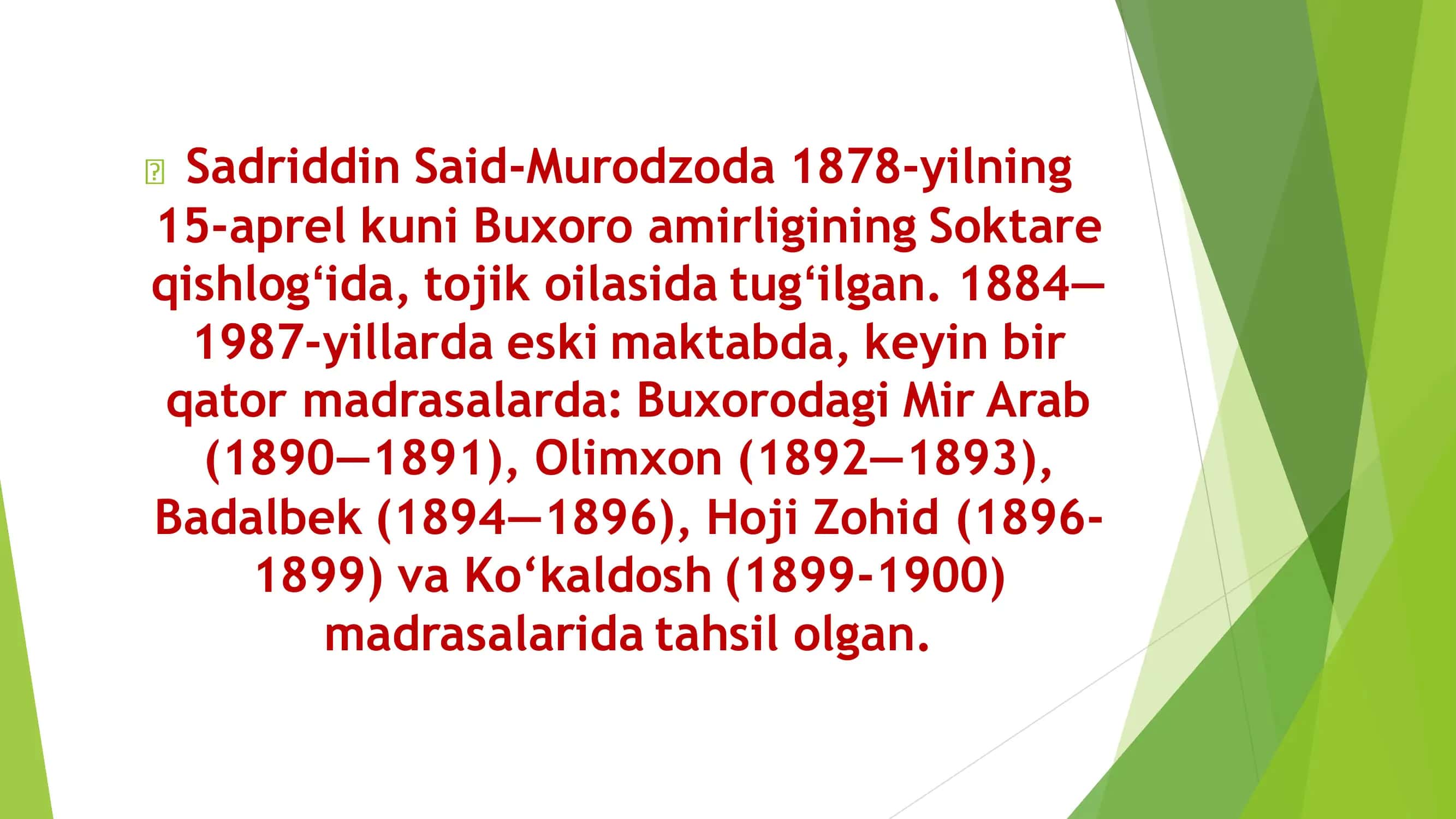 SADRIDDIN AYNIY 3