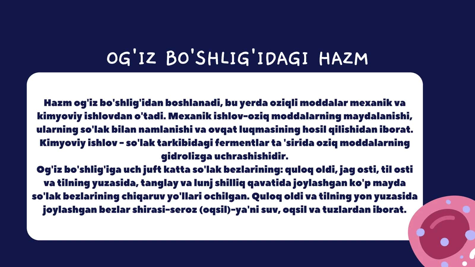 OG'IZ BO'SHLIG'I FAOLIYATI 3