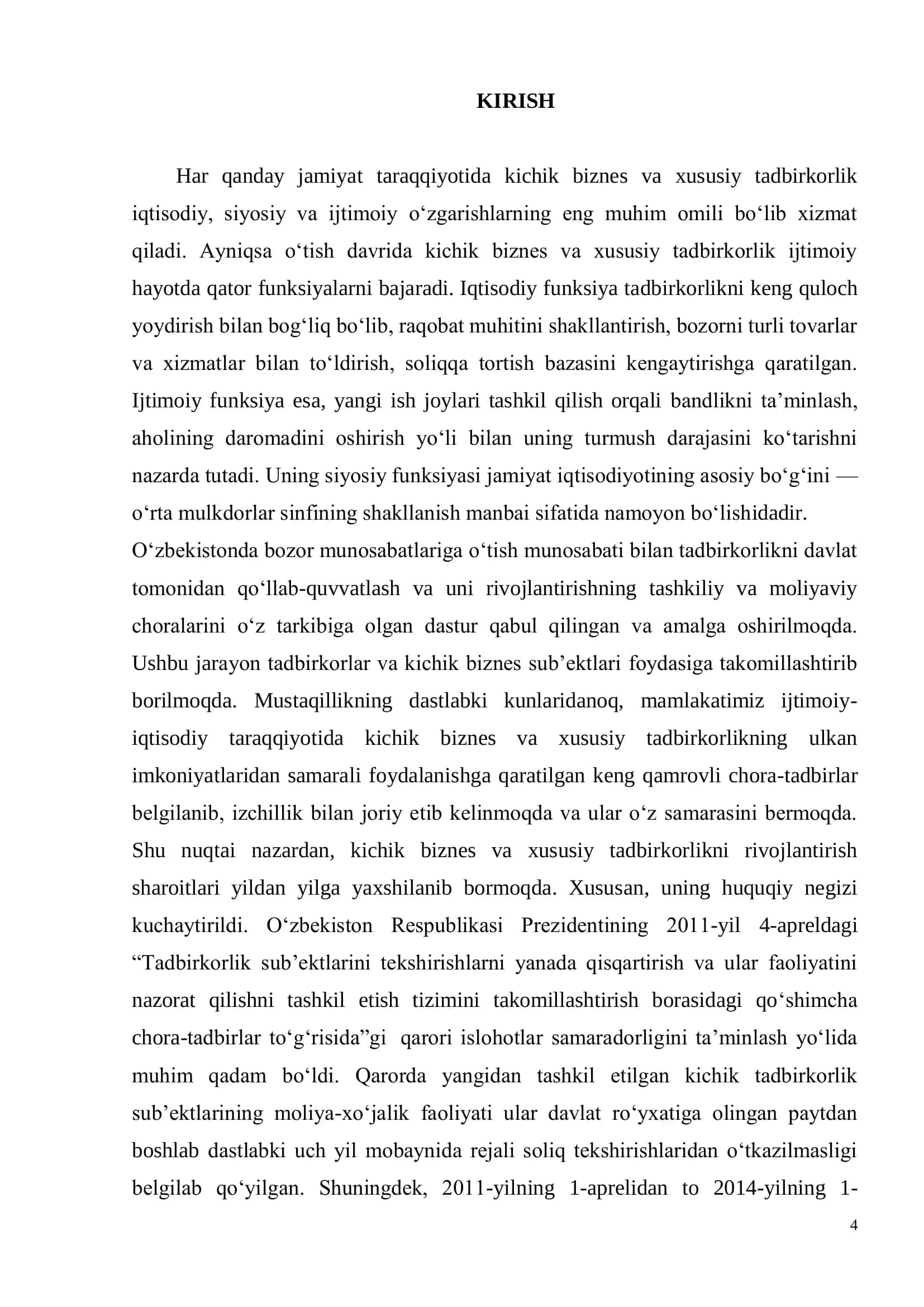 Kichik biznes sub’ektlarini kreditlash amaliyotini takomillashtirish yo’llari 3