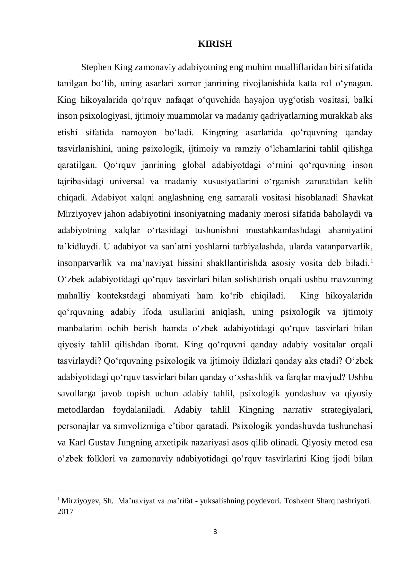 Stephen King asarlarida qo‘rquvning ifodasi 3