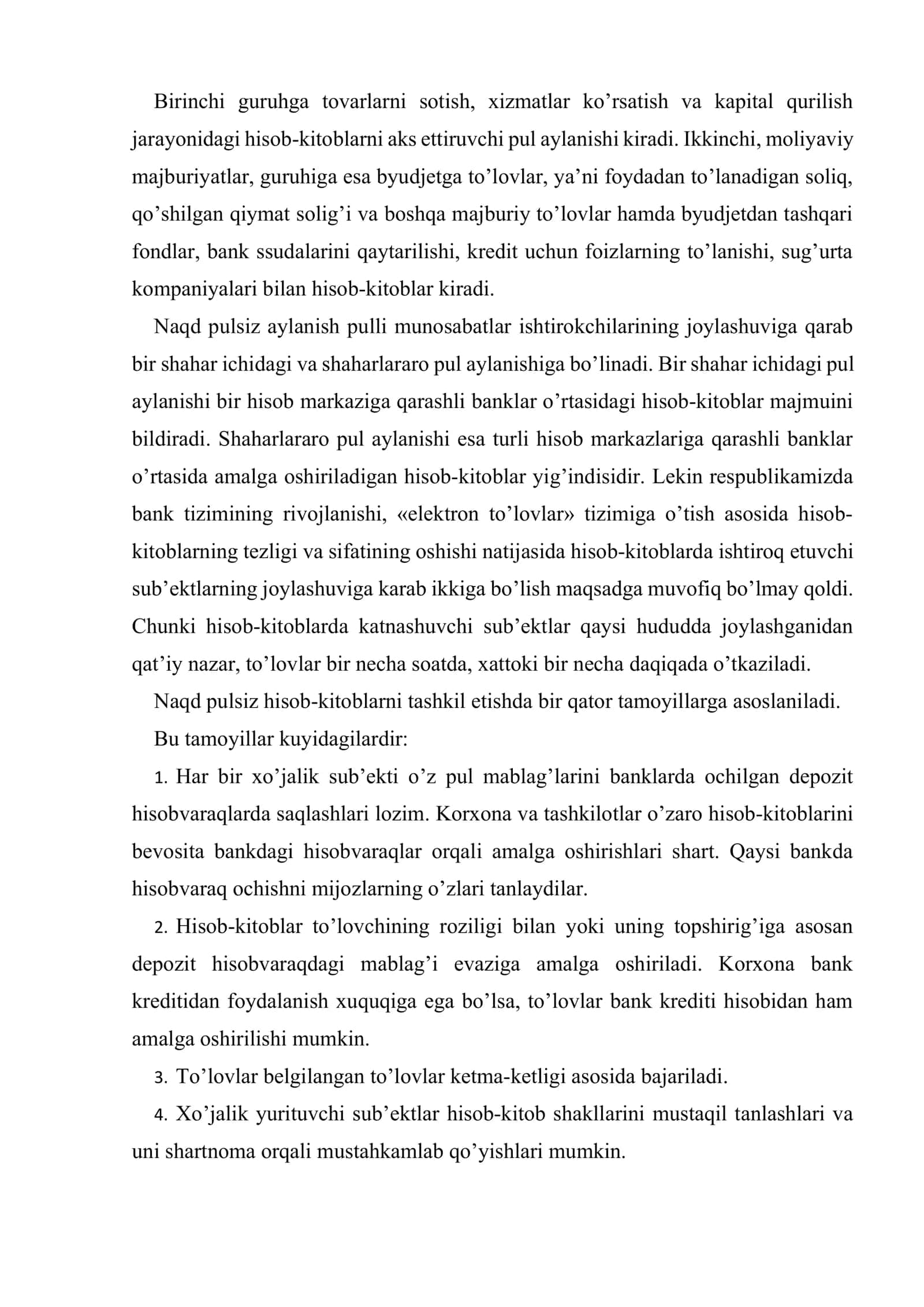 To’lov talabnomalari bilan hisob-kitoblar hisobi 3