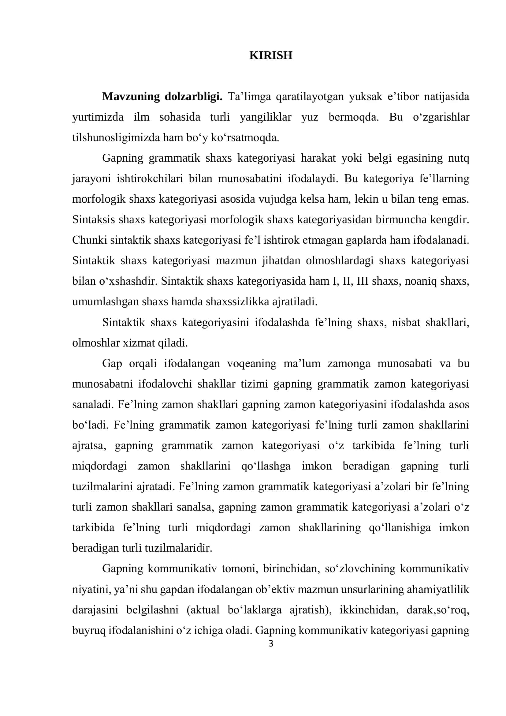 O‘zga Gapning Turlari 3