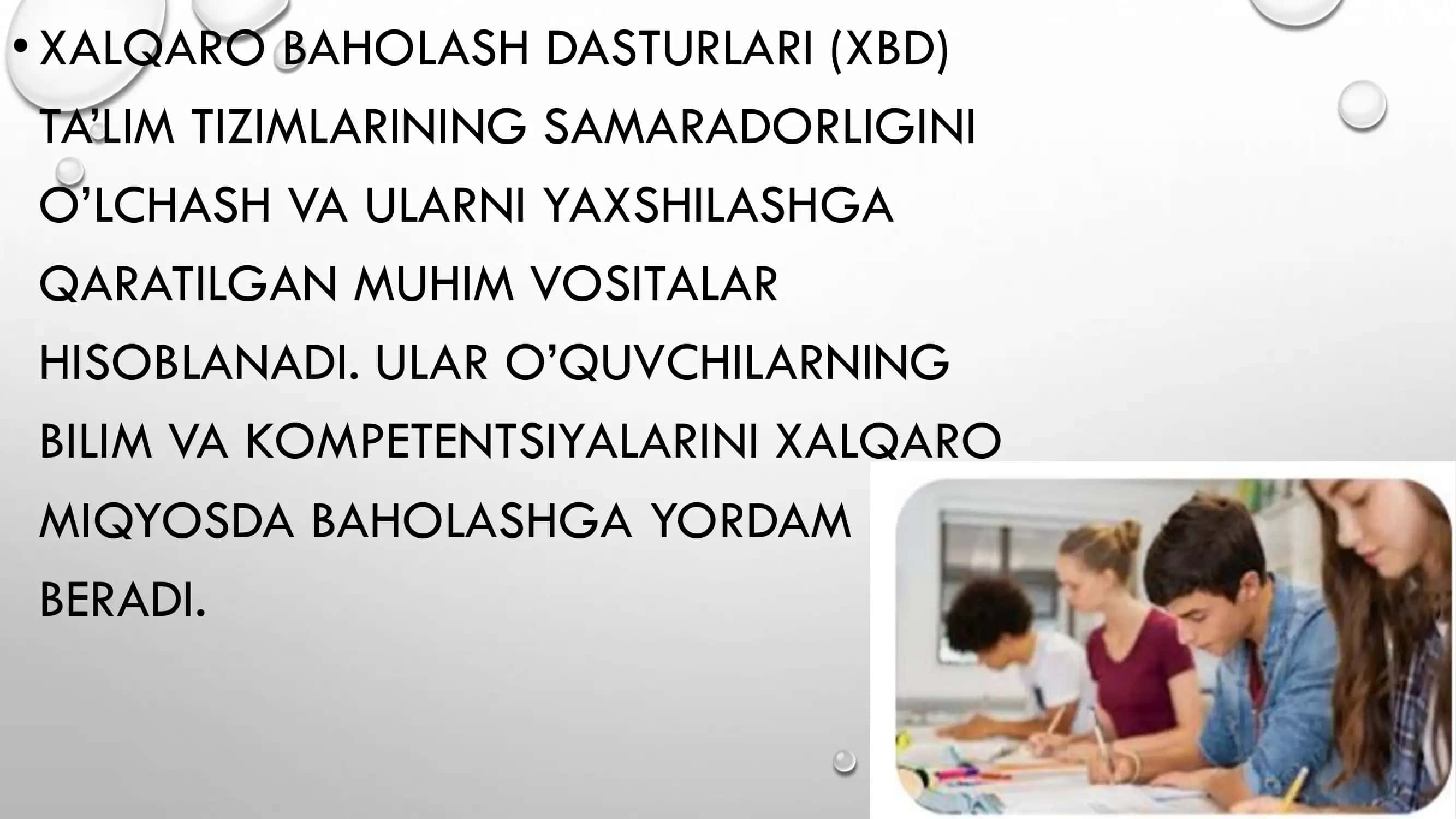XALQARO BAHOLASH DASTURI 3