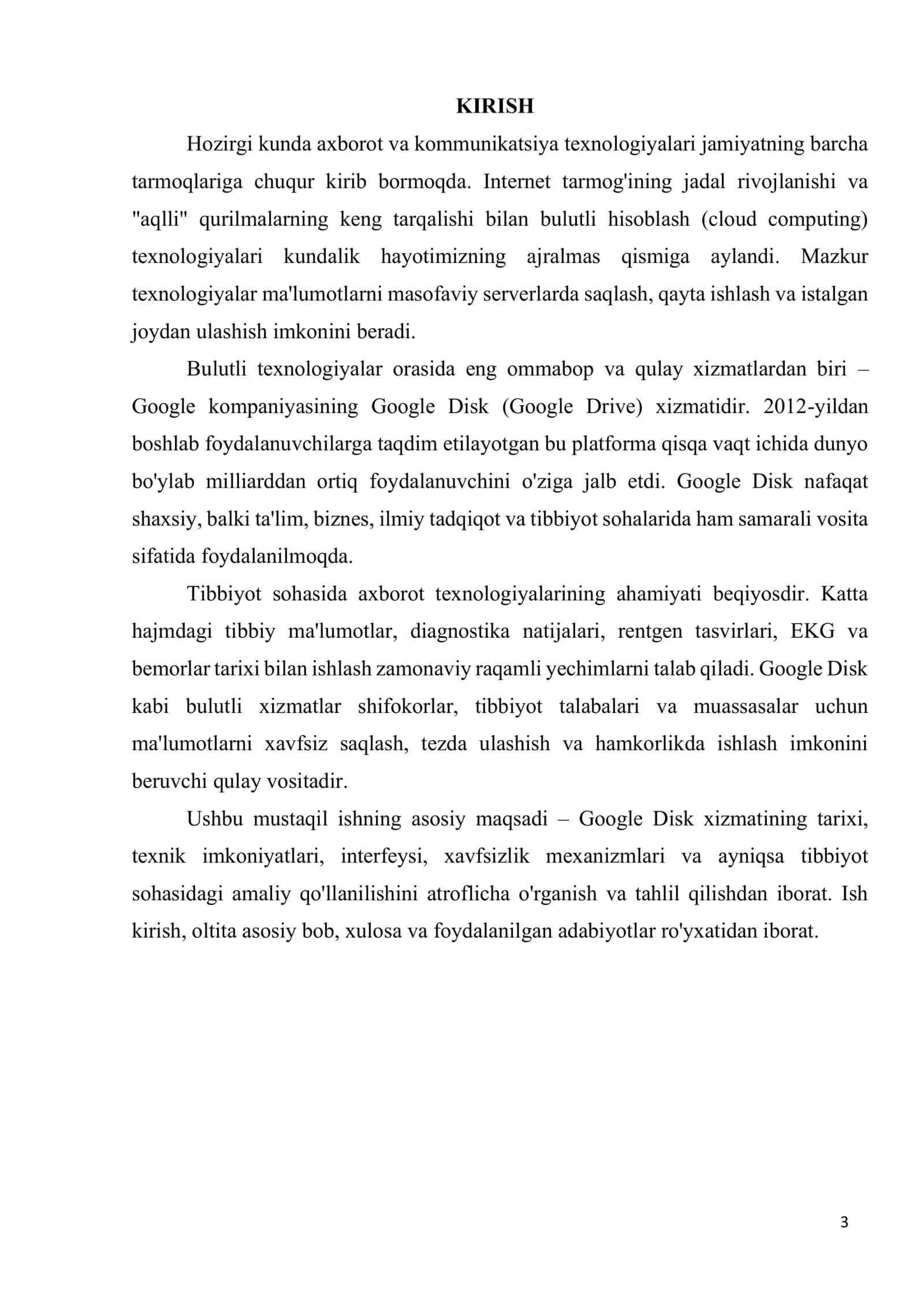GOOGLE DISK BILAN ISHLASH 3