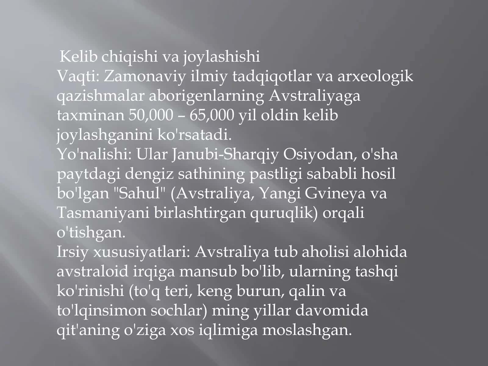 Avstraliya xalqlarining madaniyati 3