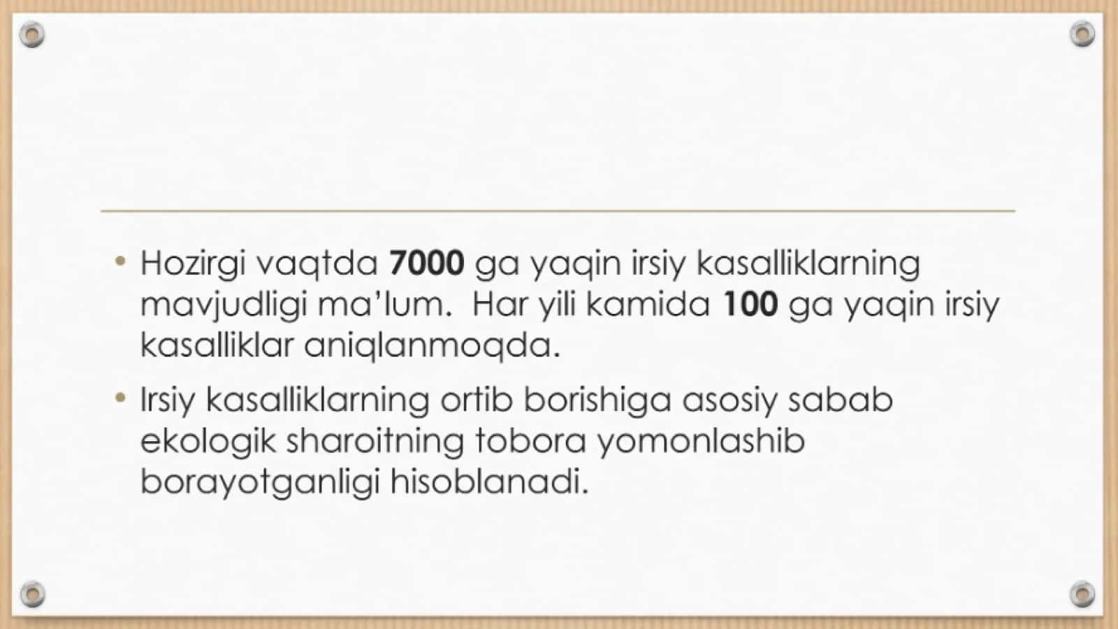 Irsiy kasalliklar 3