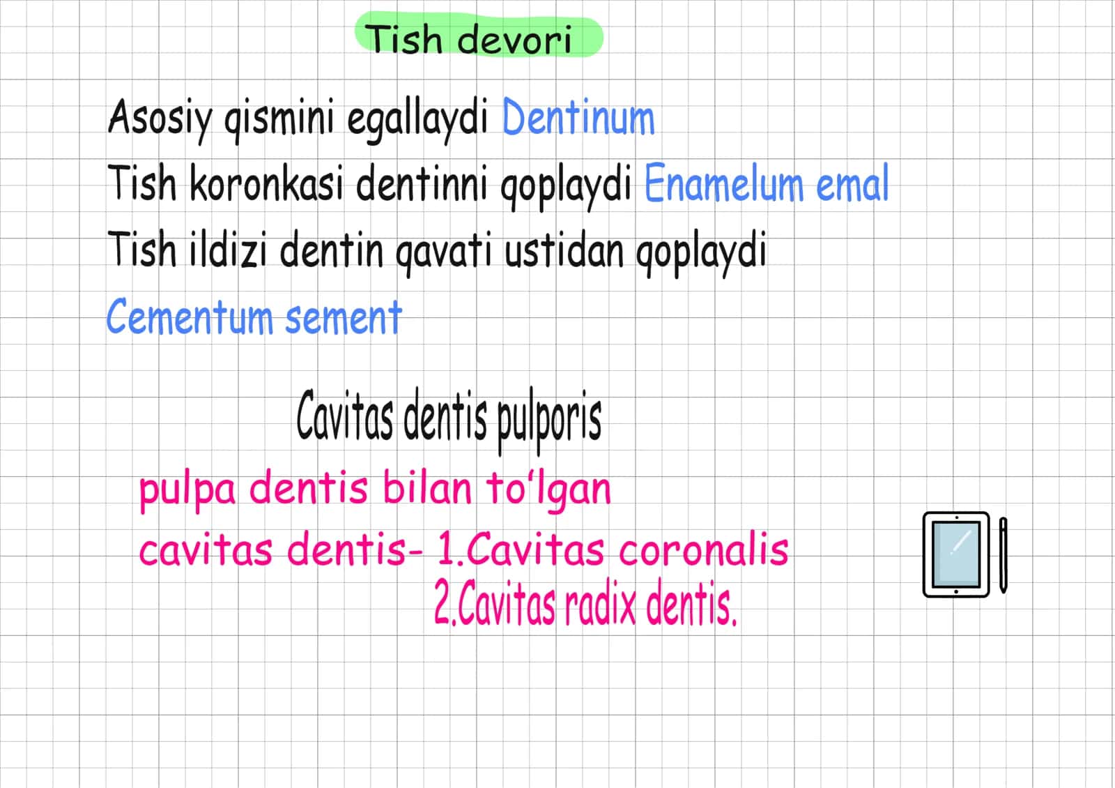tishlar, til, mavzusi toliq silayd 3
