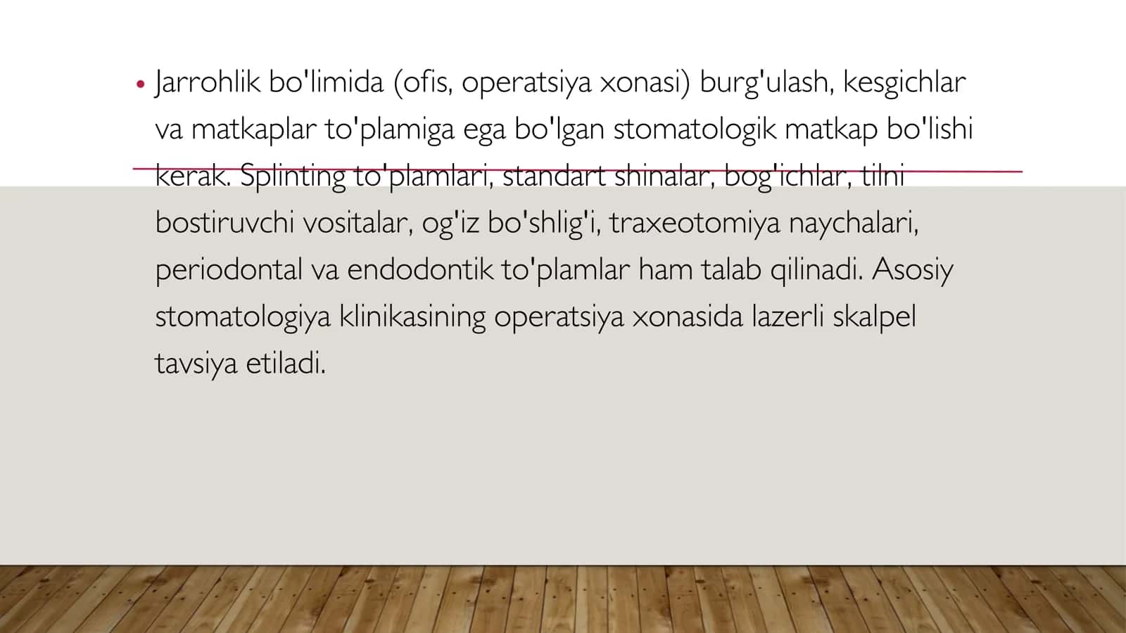 Xirurgik stomatologiya xonasi 3