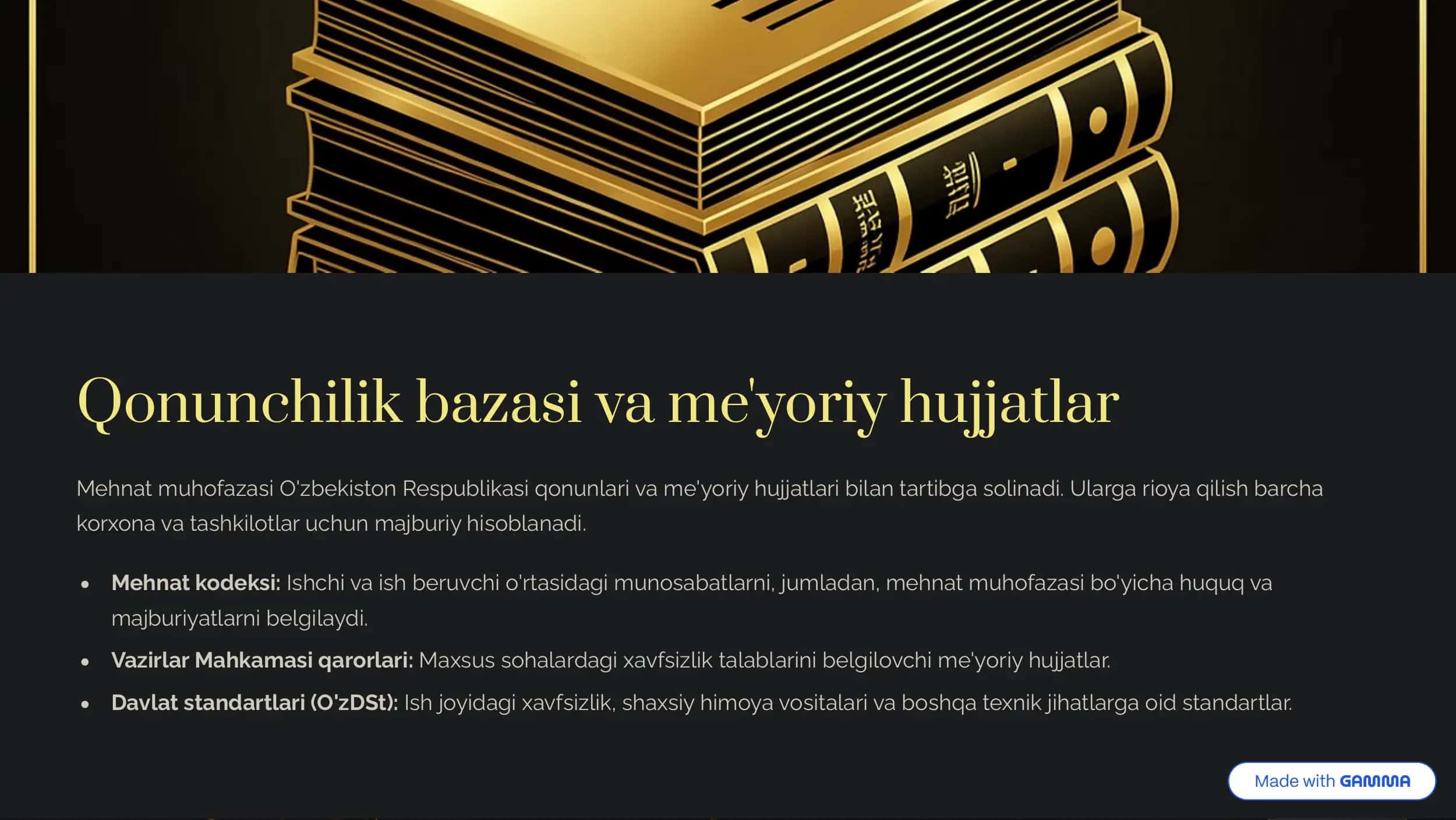 Mehnat muhofazasi va texnika xavfsizligi.Asosiy tamoyillar 3