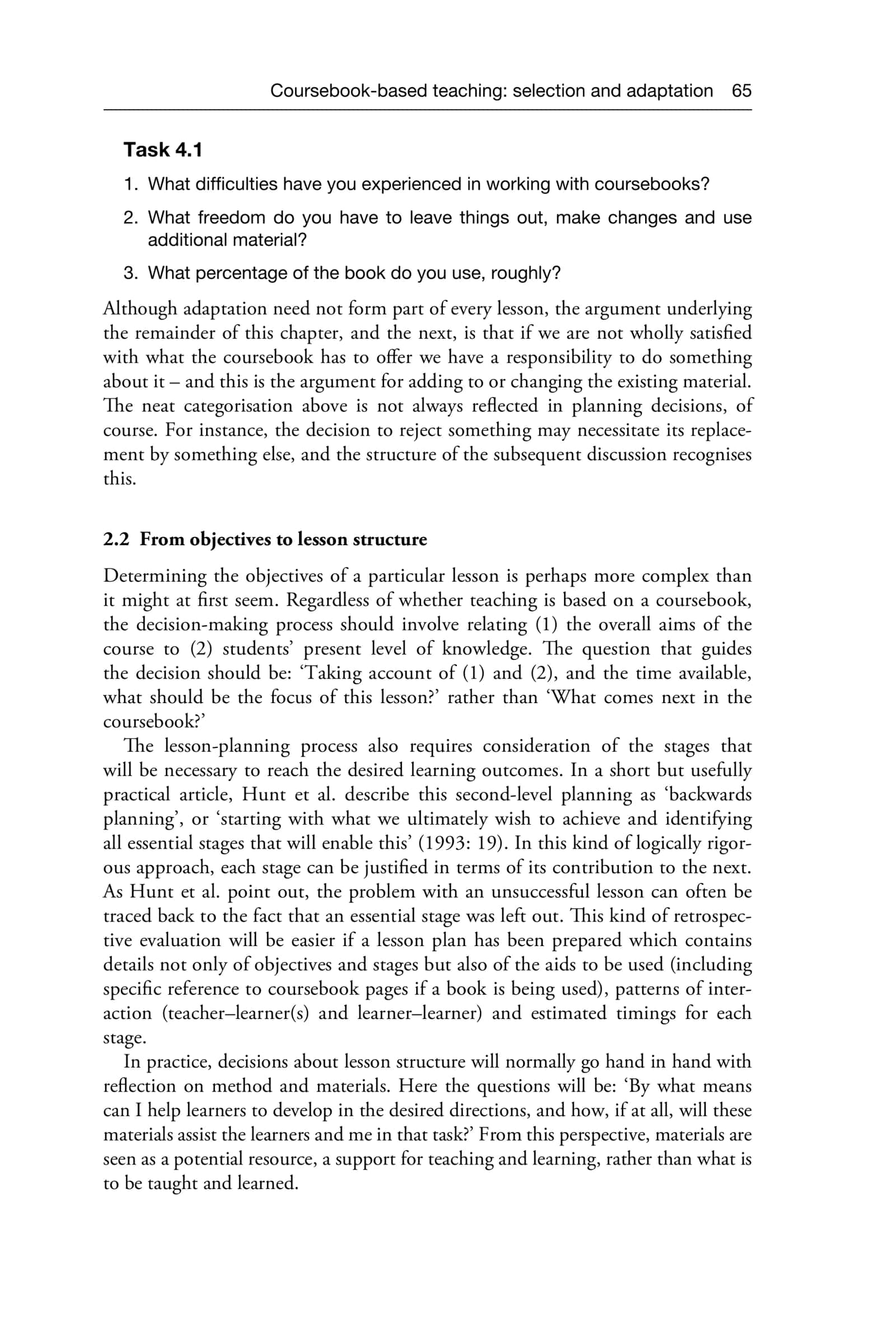 Coursebook-Based Teaching: Selection and Adaptation 3