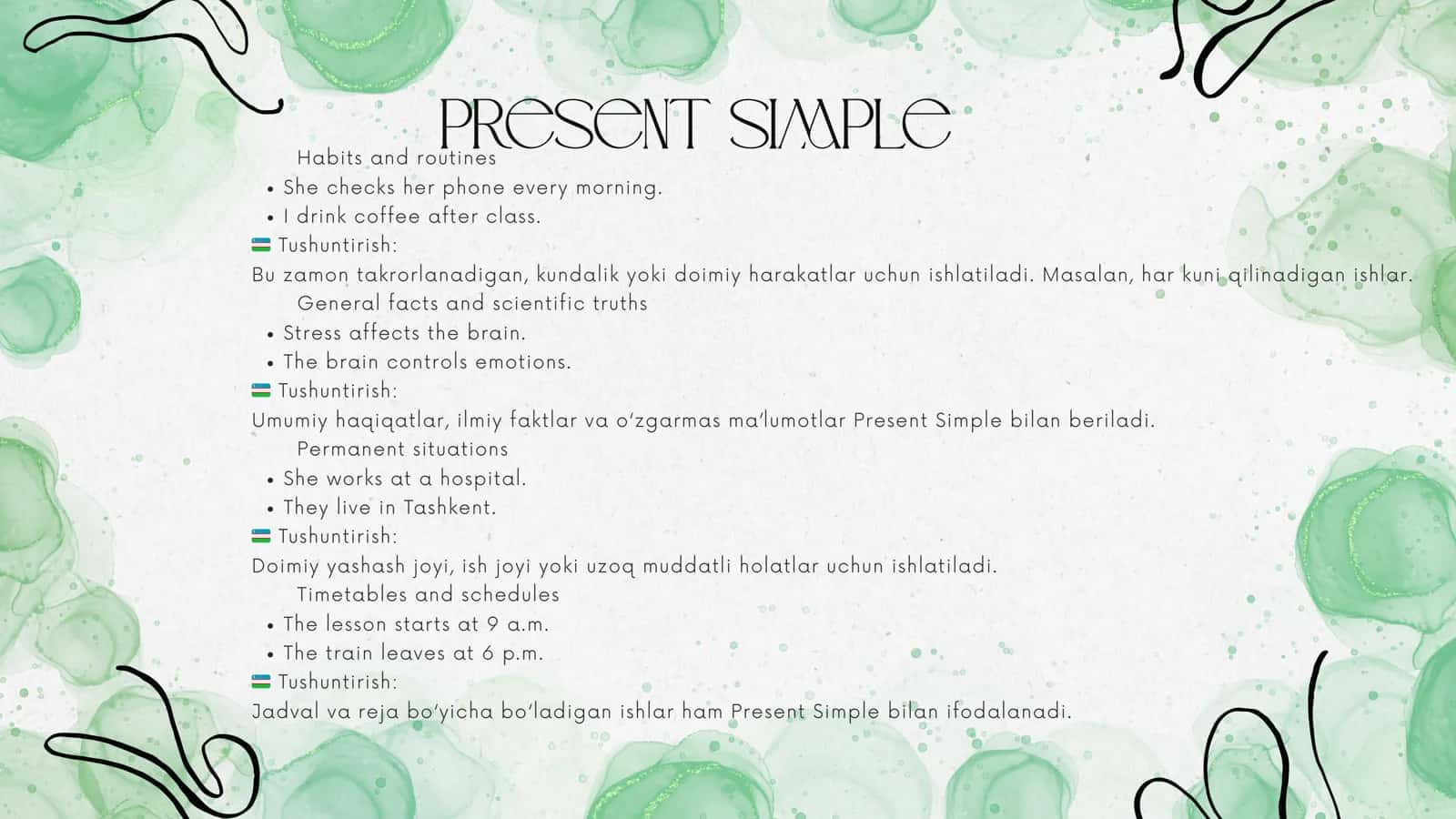 Present Simple 3