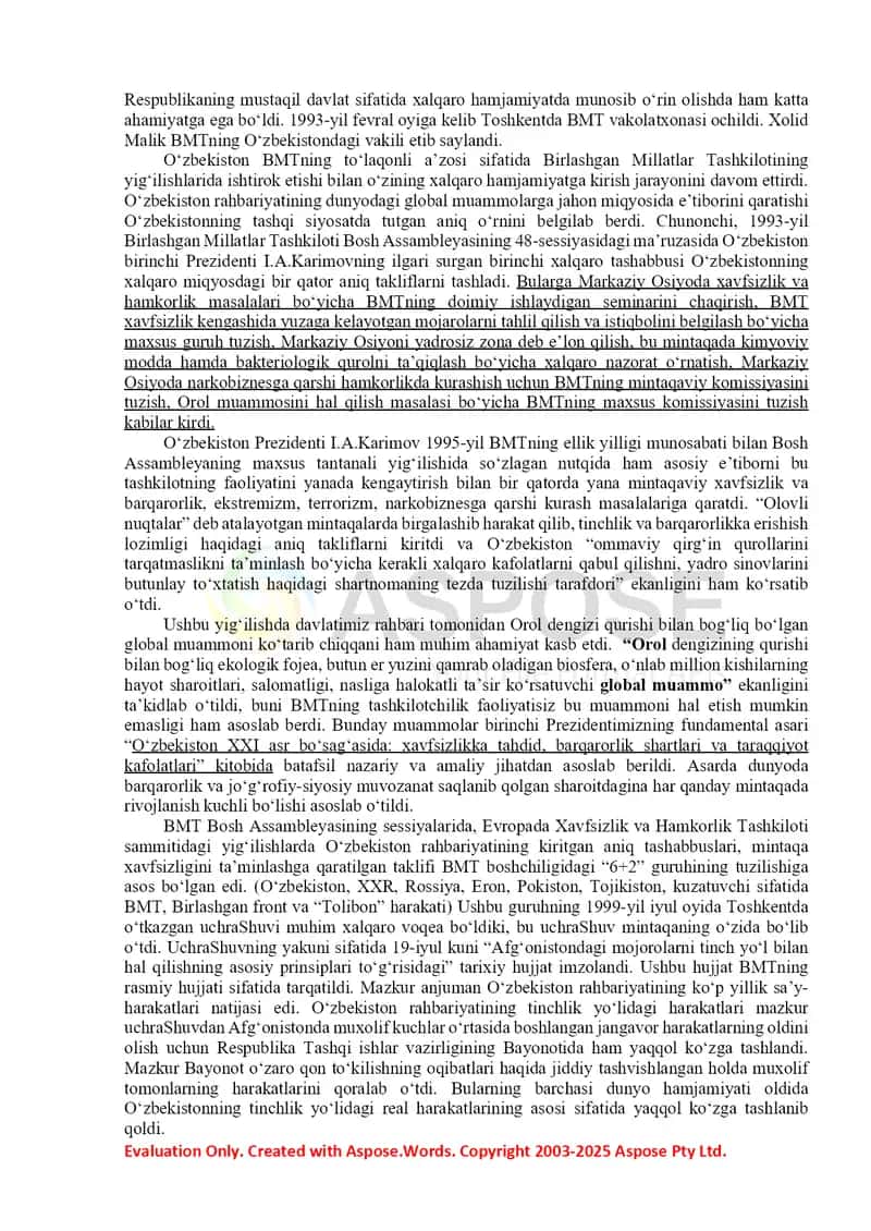 O‘zbekiston va jahon hamjamiyati 3