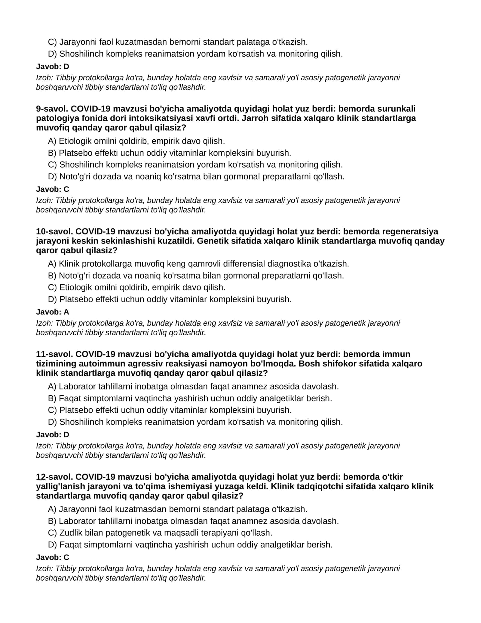 COVID-19 - 3-QISM 3