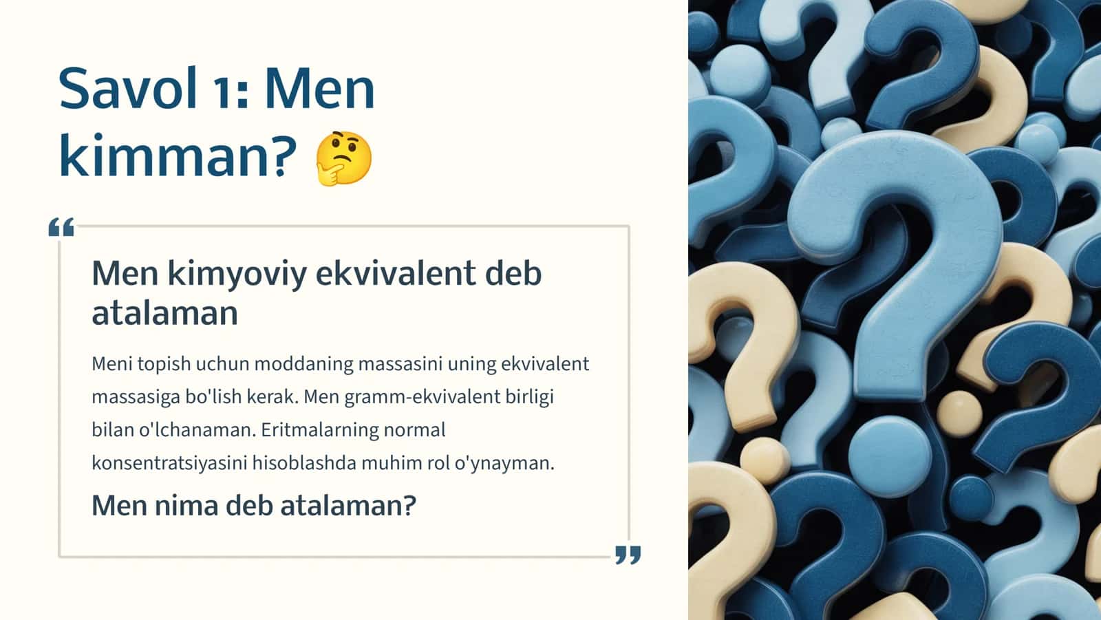 Kimyoviy Viktorina 3