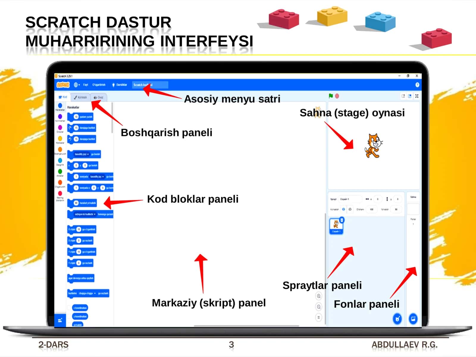 BOLALAR SOFT SCRATCH DASTURI 2 DARS 3