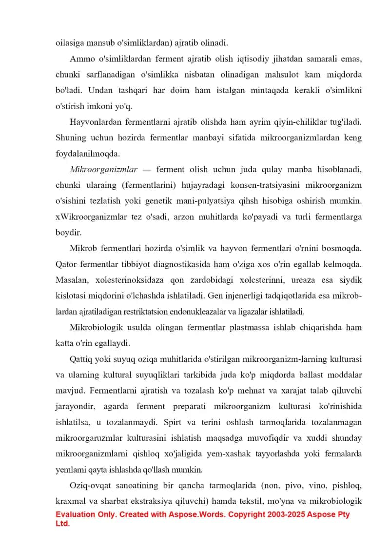 O'simliklar fermentlari 3