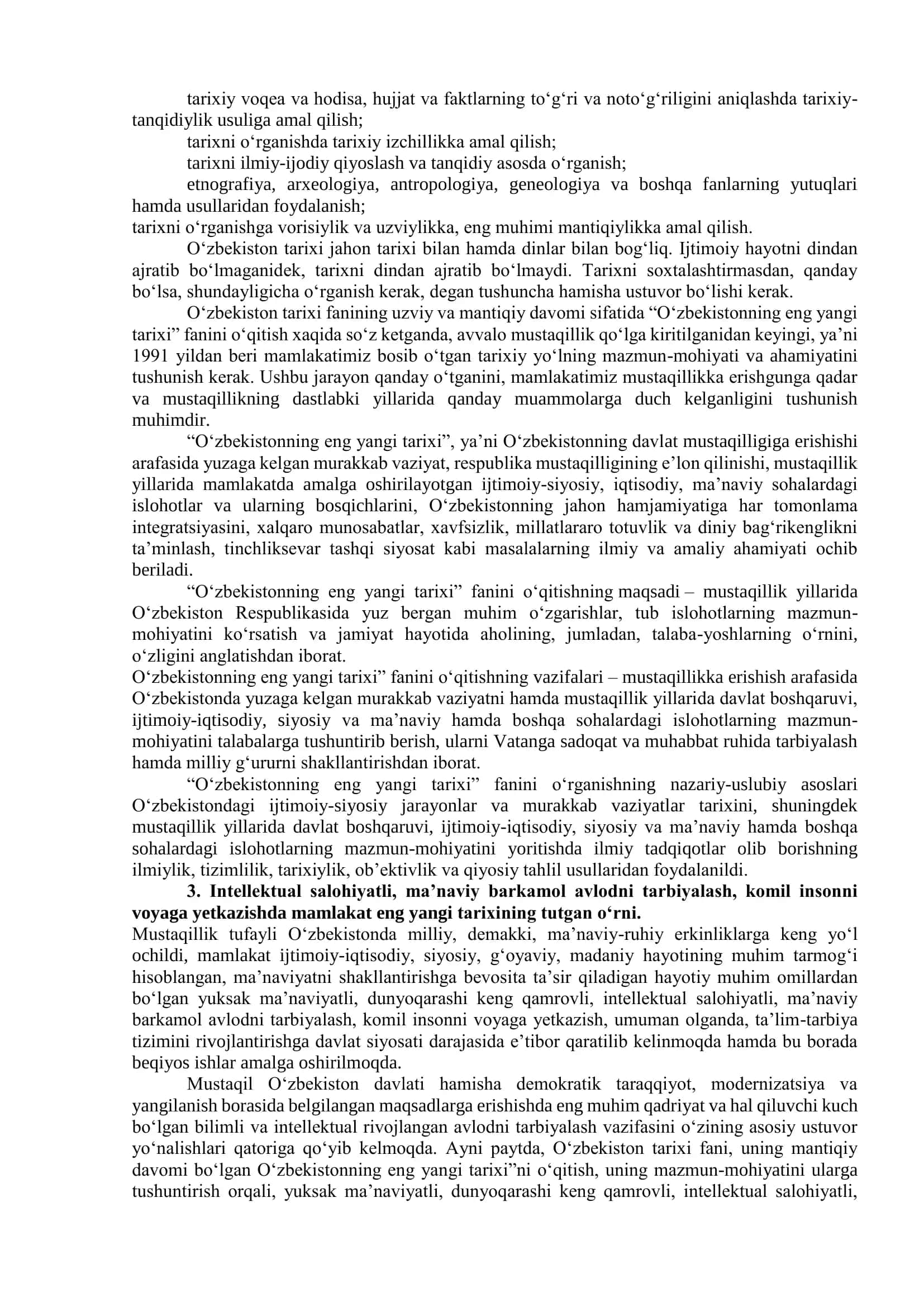 O‘zbekistonning eng yangi tarixi 3