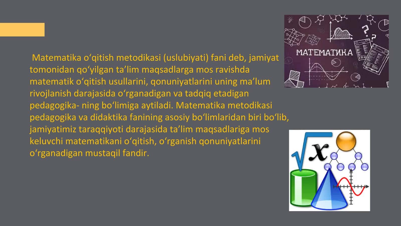 Matematika o`qitish metodikasi 3