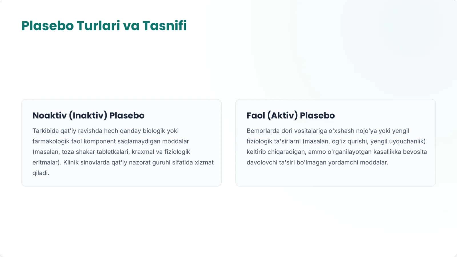 Plasebo Terapiya Metodologiyasi 3