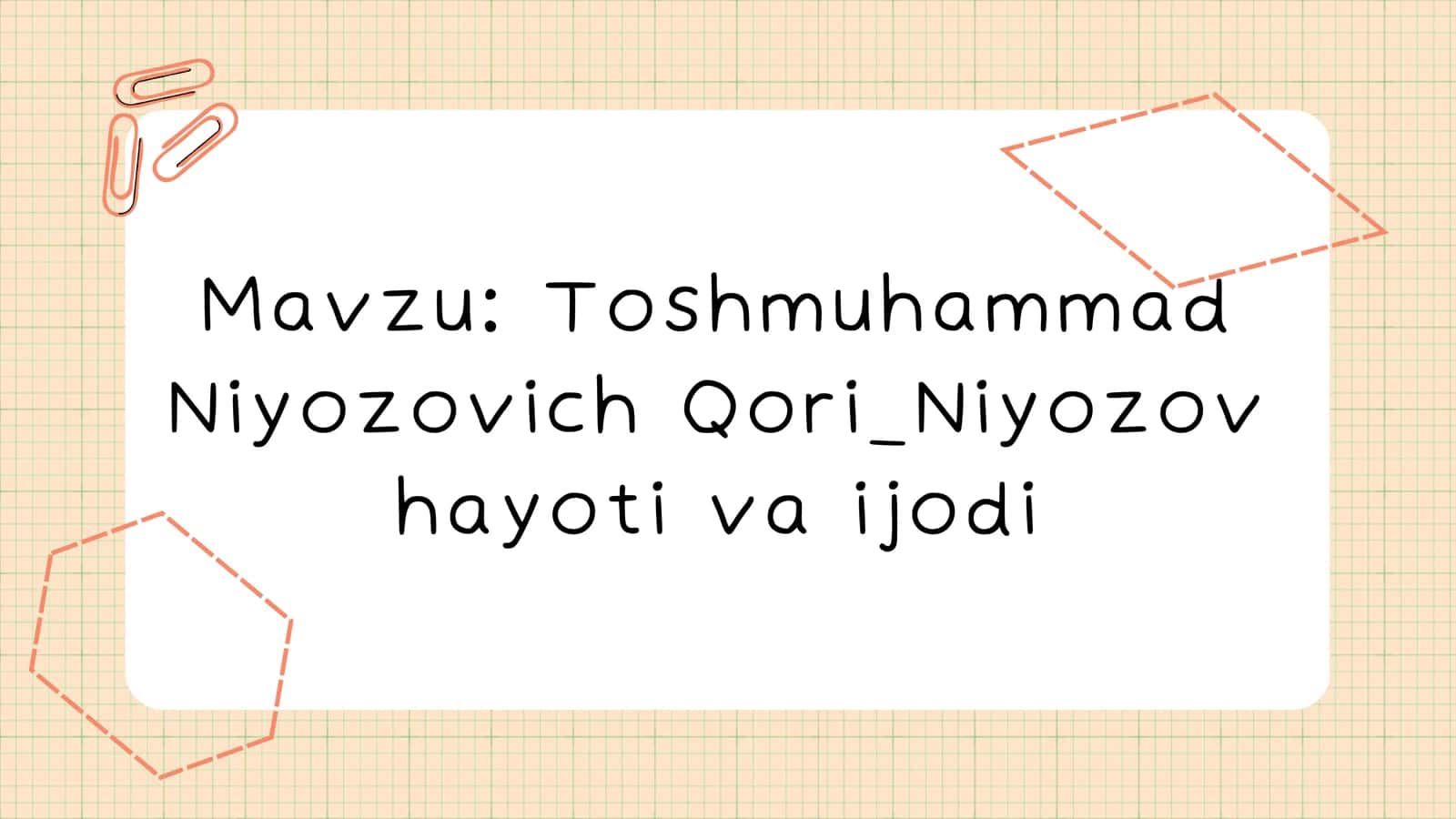 Toshmuhammad Niyozovich Qori_Niyozov 3