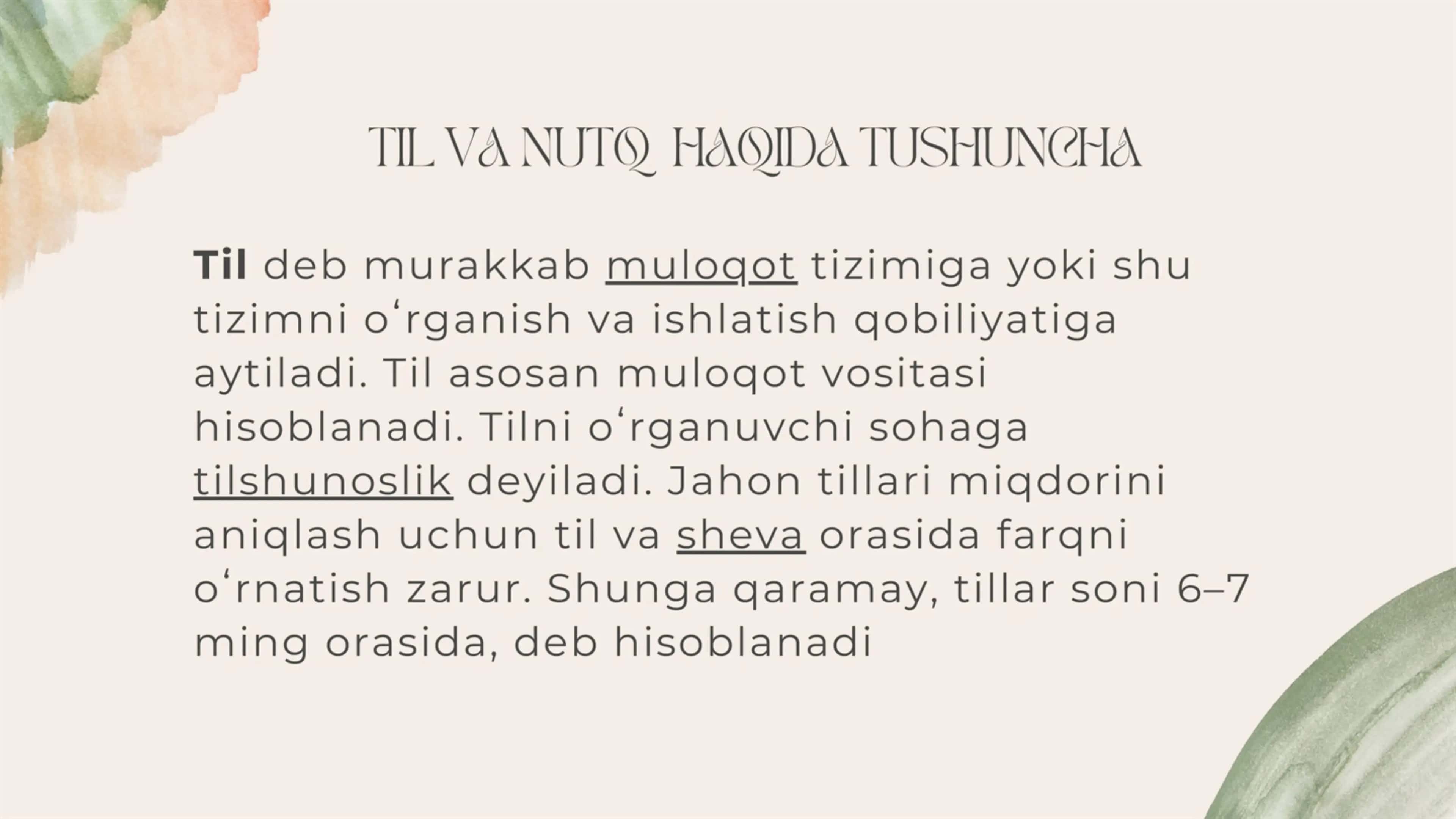 Til va nutq. Notiqlikning ko'rinishlari 3
