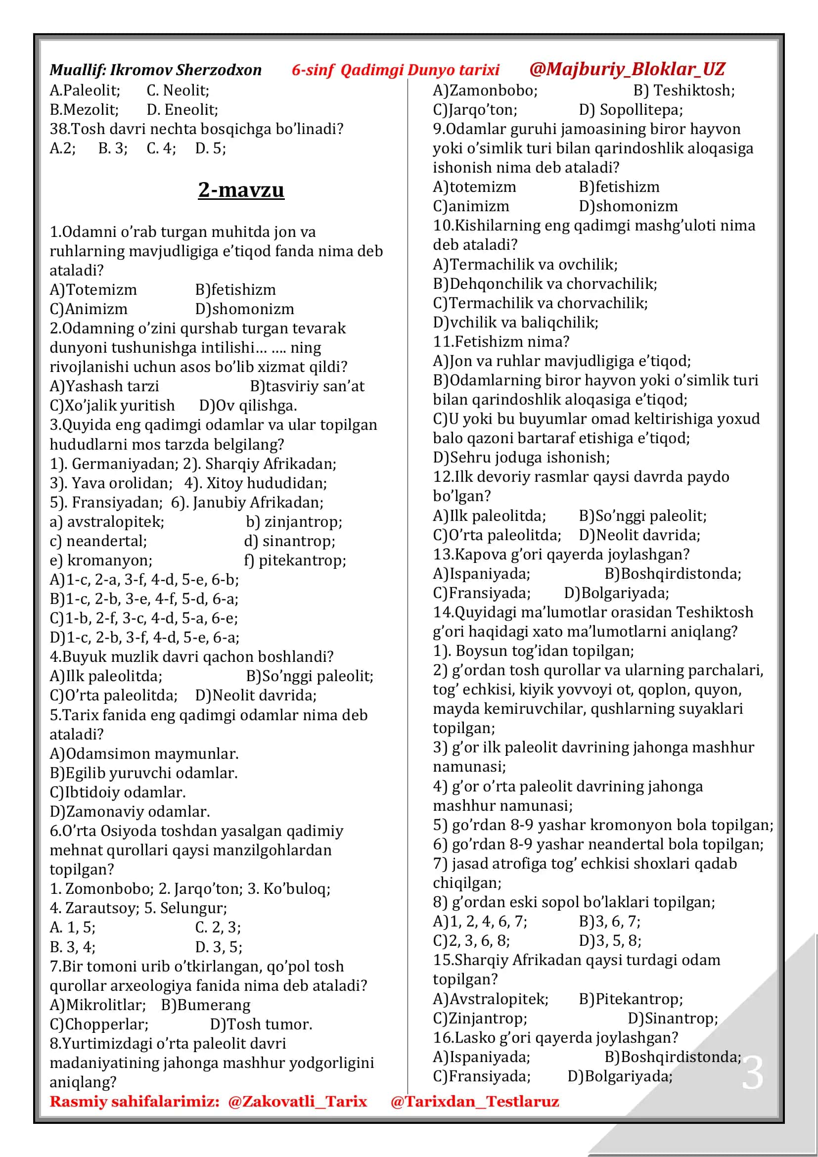 6-sinf Qadimgi Dunyo tarixi 3