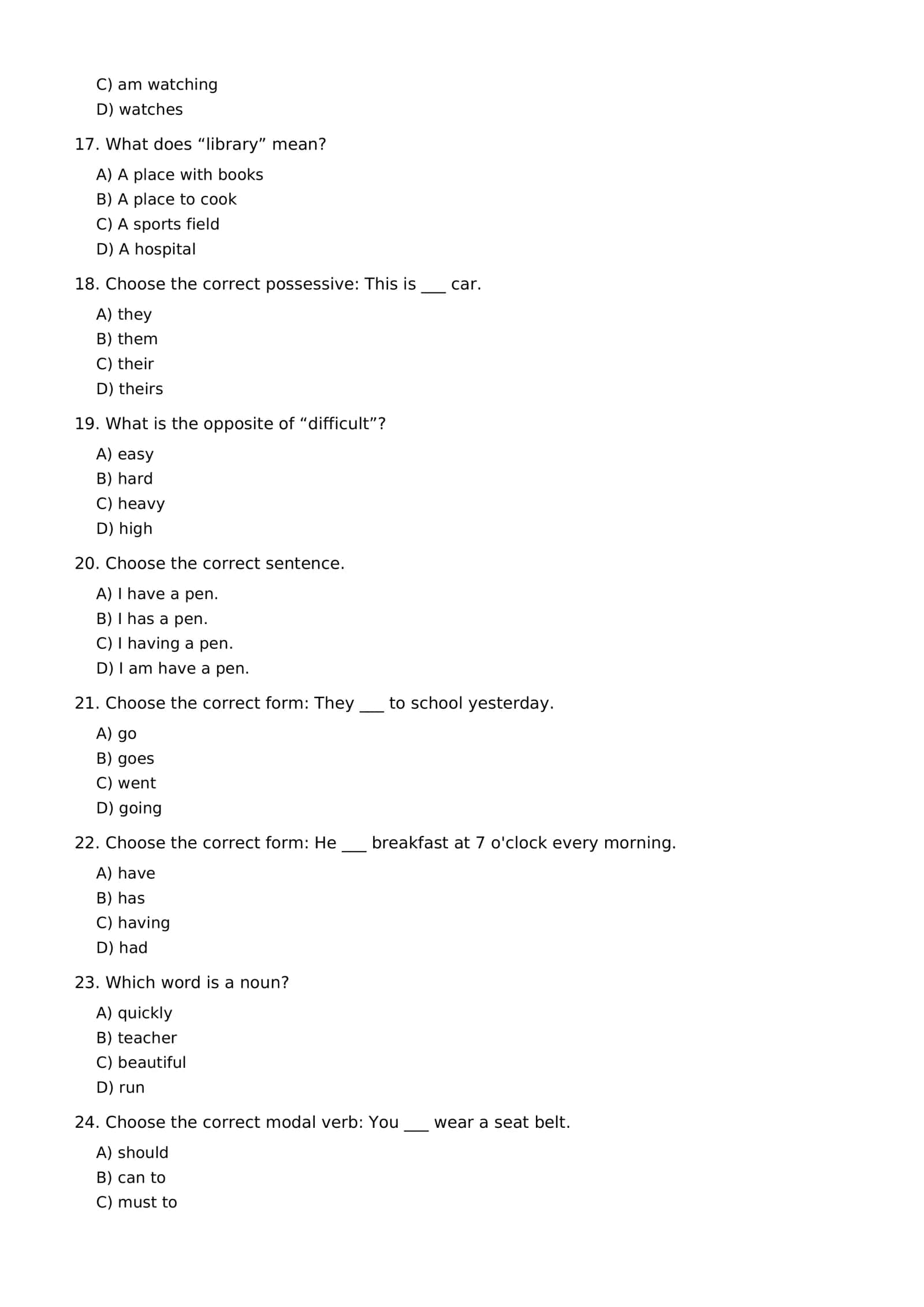 ENGLISH LANGUAGE — 150 TESTS 3