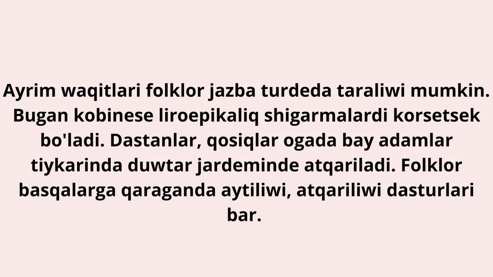 Qaraqalpaq folklori 3
