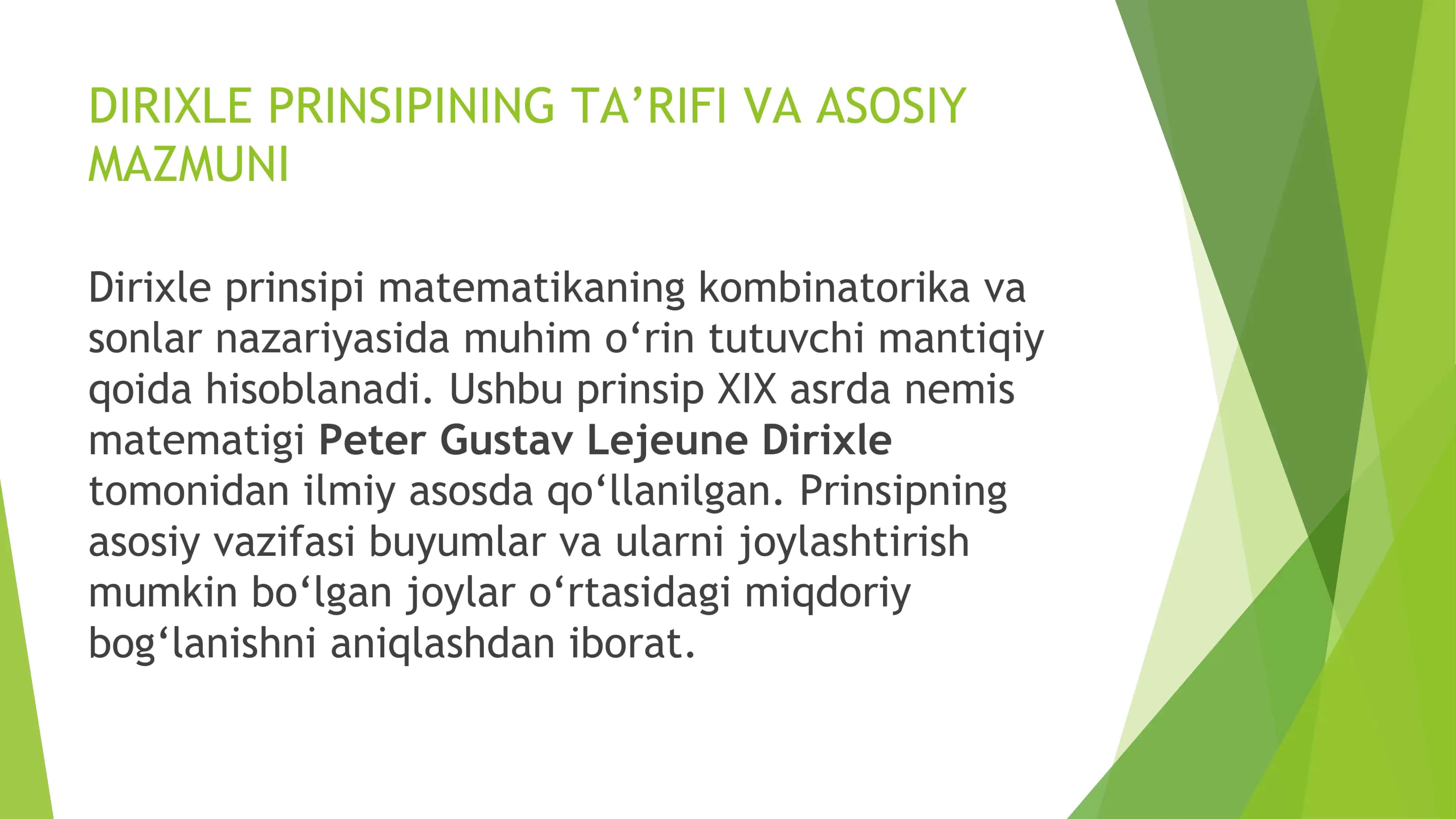 Dirixle prinsipi 3