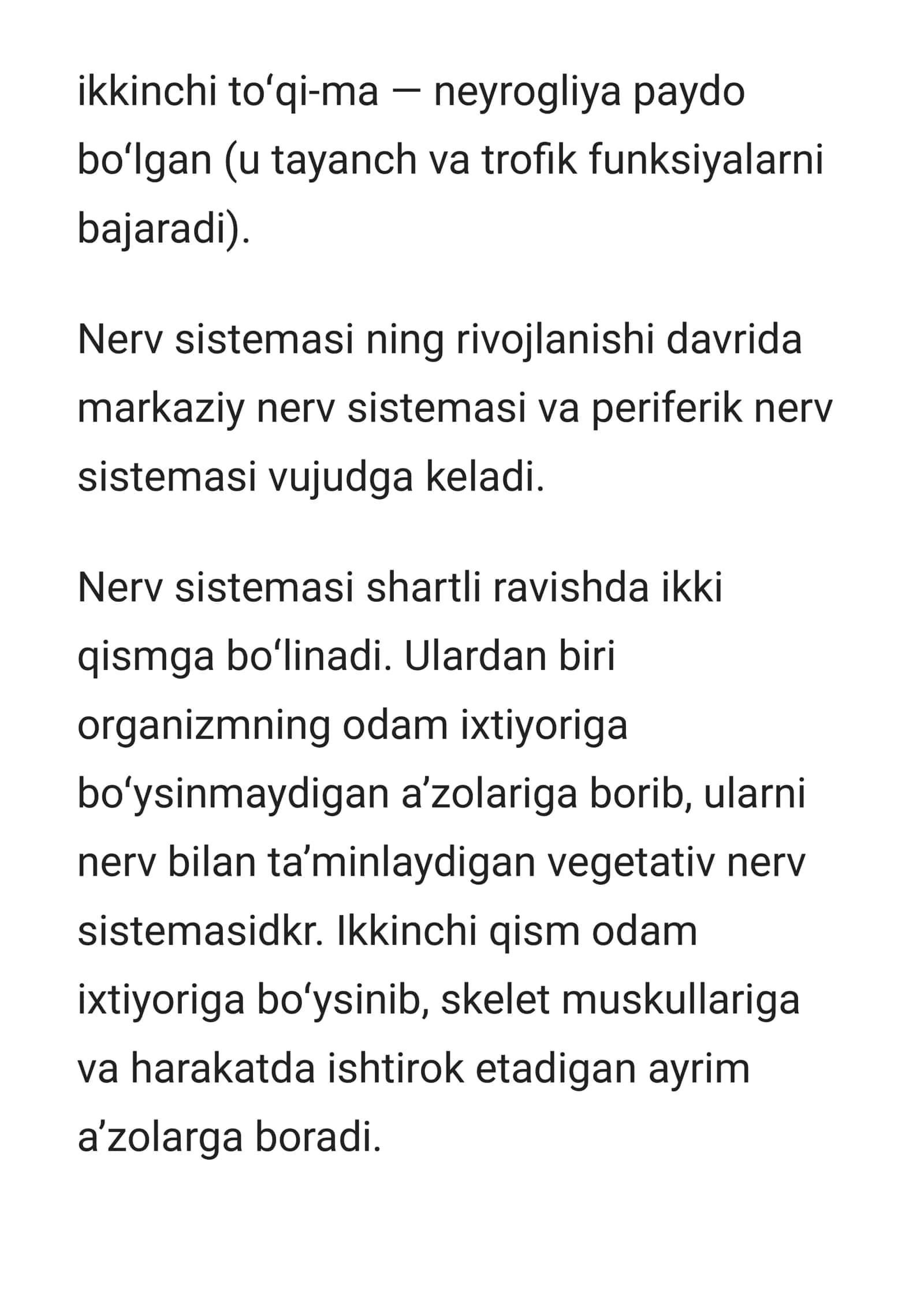 Nerv sistemasi 3