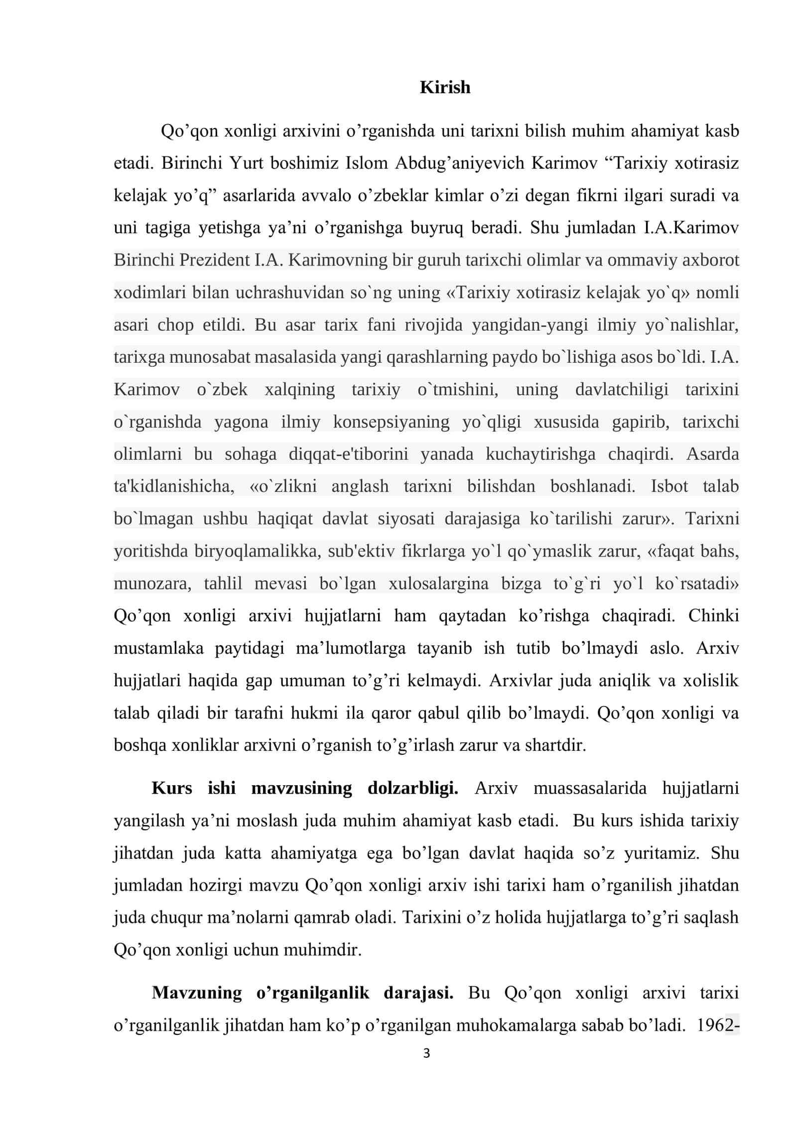 QO’QON XONLIGIDA ARXIV ISHI TARIXI 3