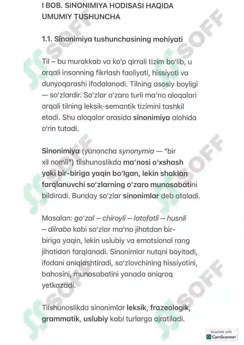 Sinonimiya Hodisasi 3