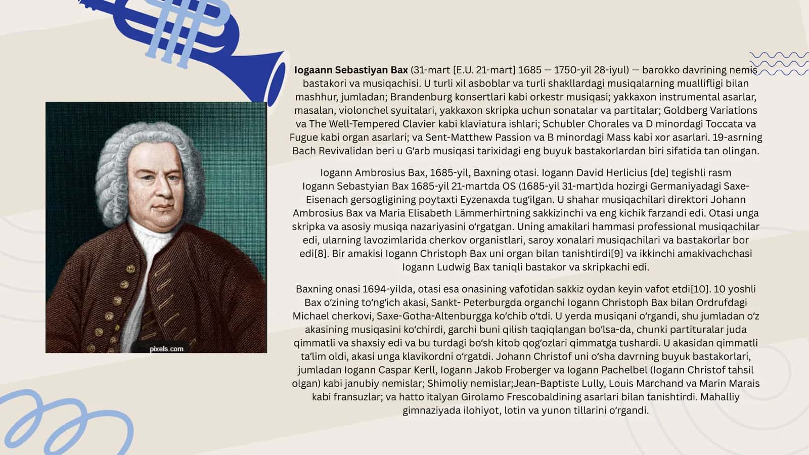 Iogann Sebastiyan Baxning hayoti va ijodi 3