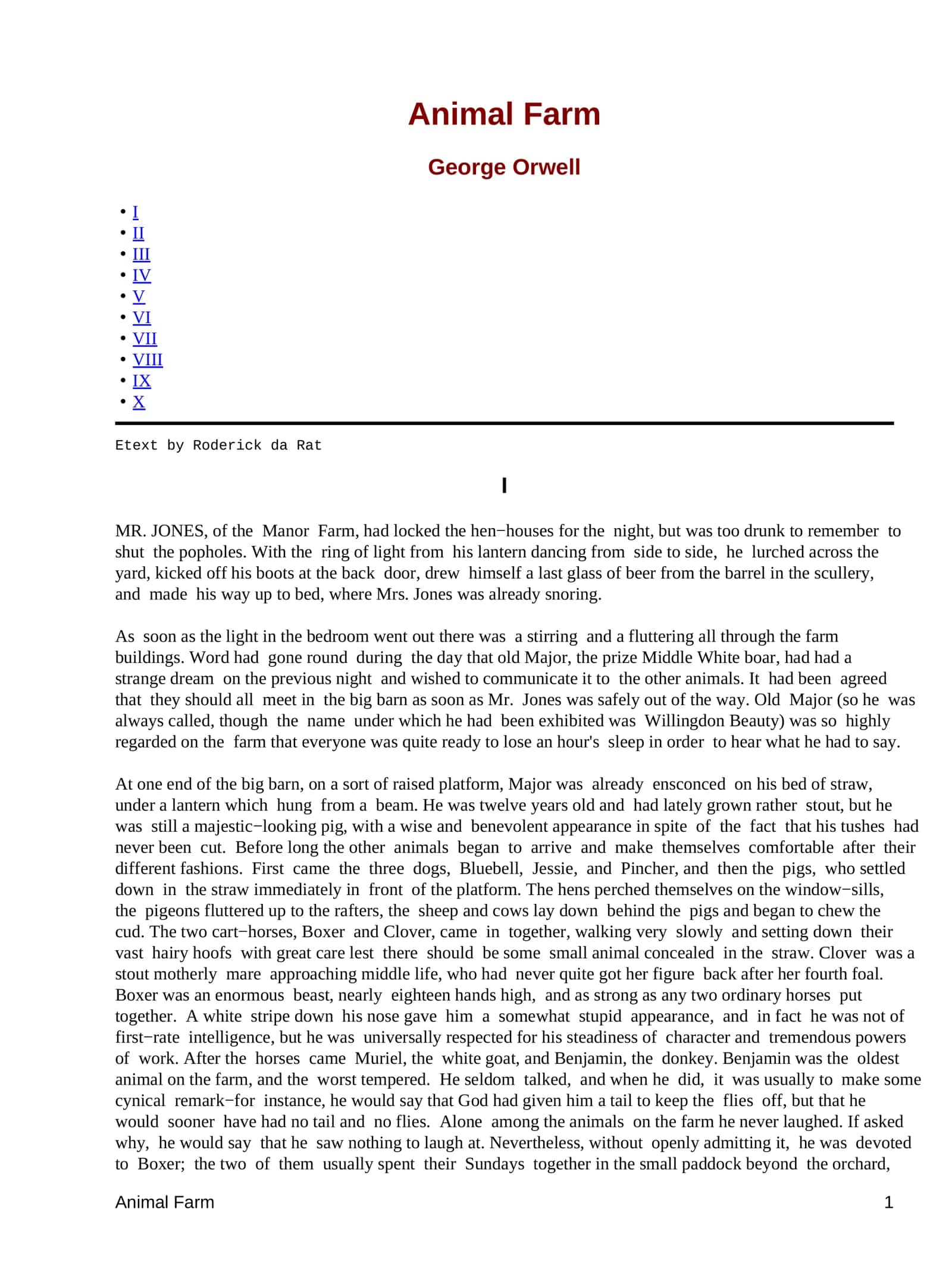 Animal Farm by George Orwell 3