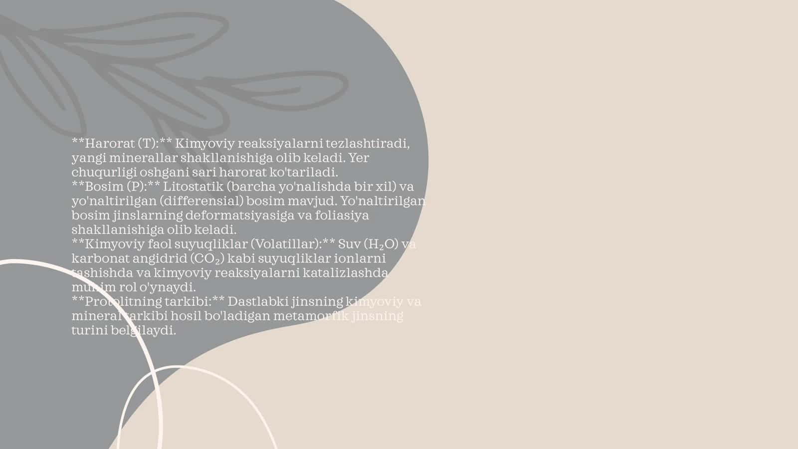 Metamorfik Jarayonlar 3