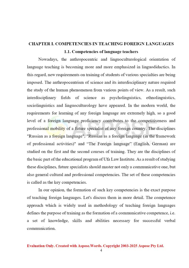 Competencies in Teaching Foreign Languages 4
