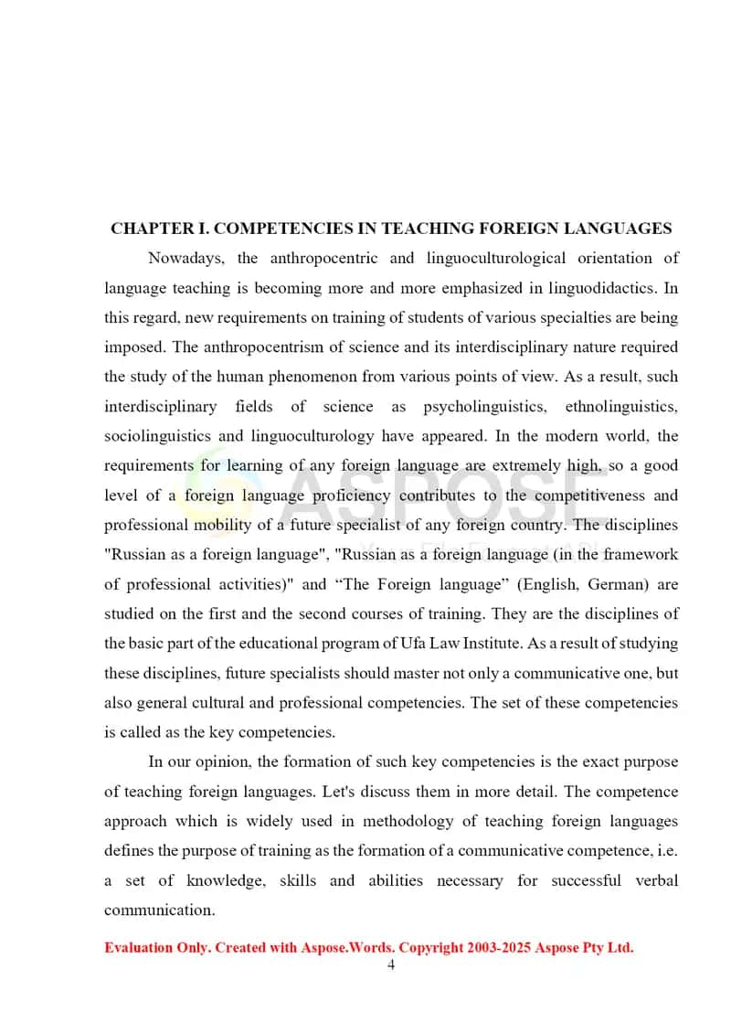 English language as foreign language 4