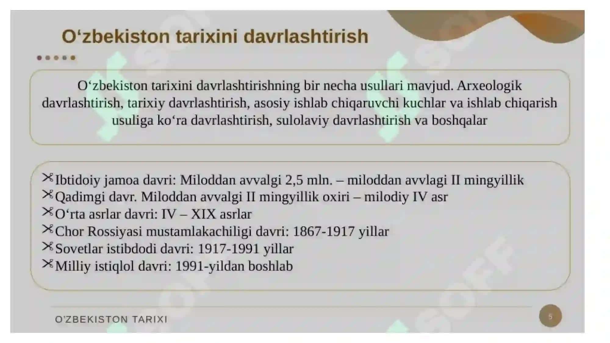 OʻZBEKISTON ENG YANG TARIXI 4