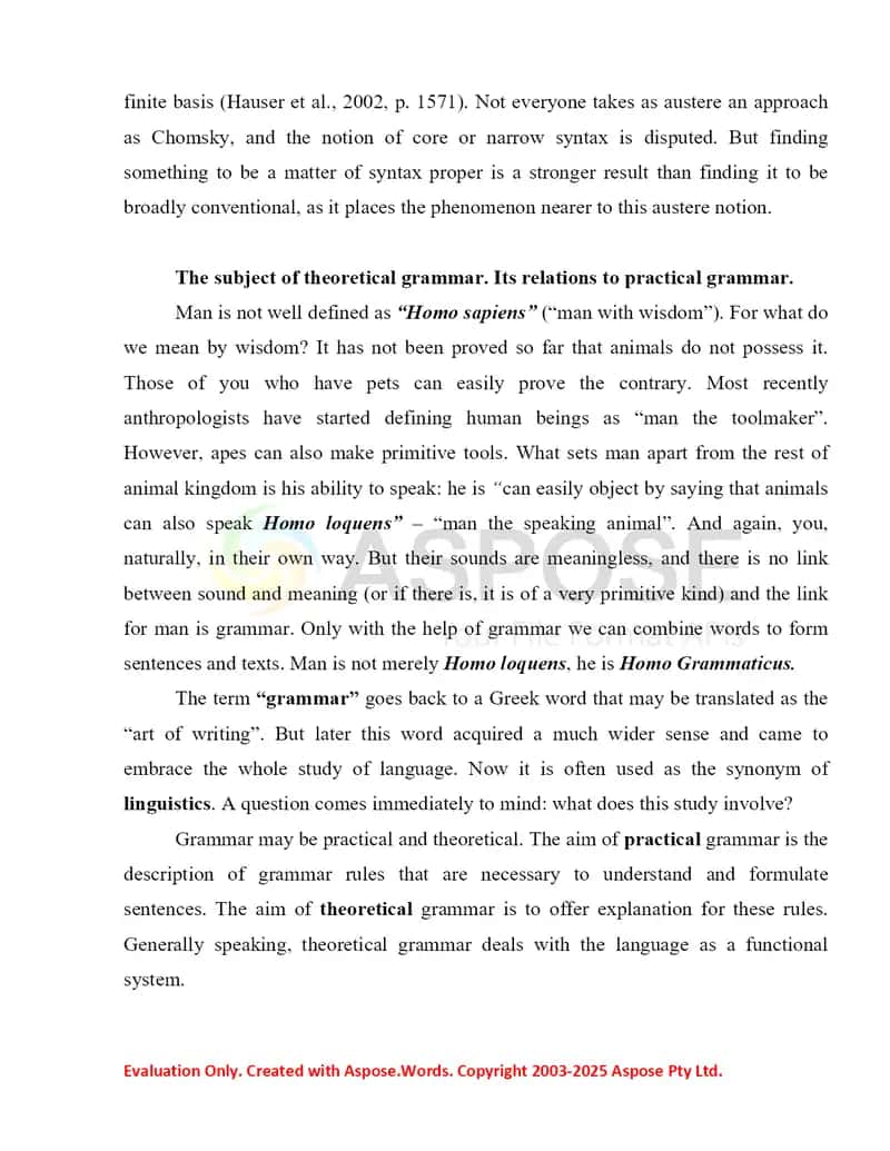 Language Structure and Conventions 4